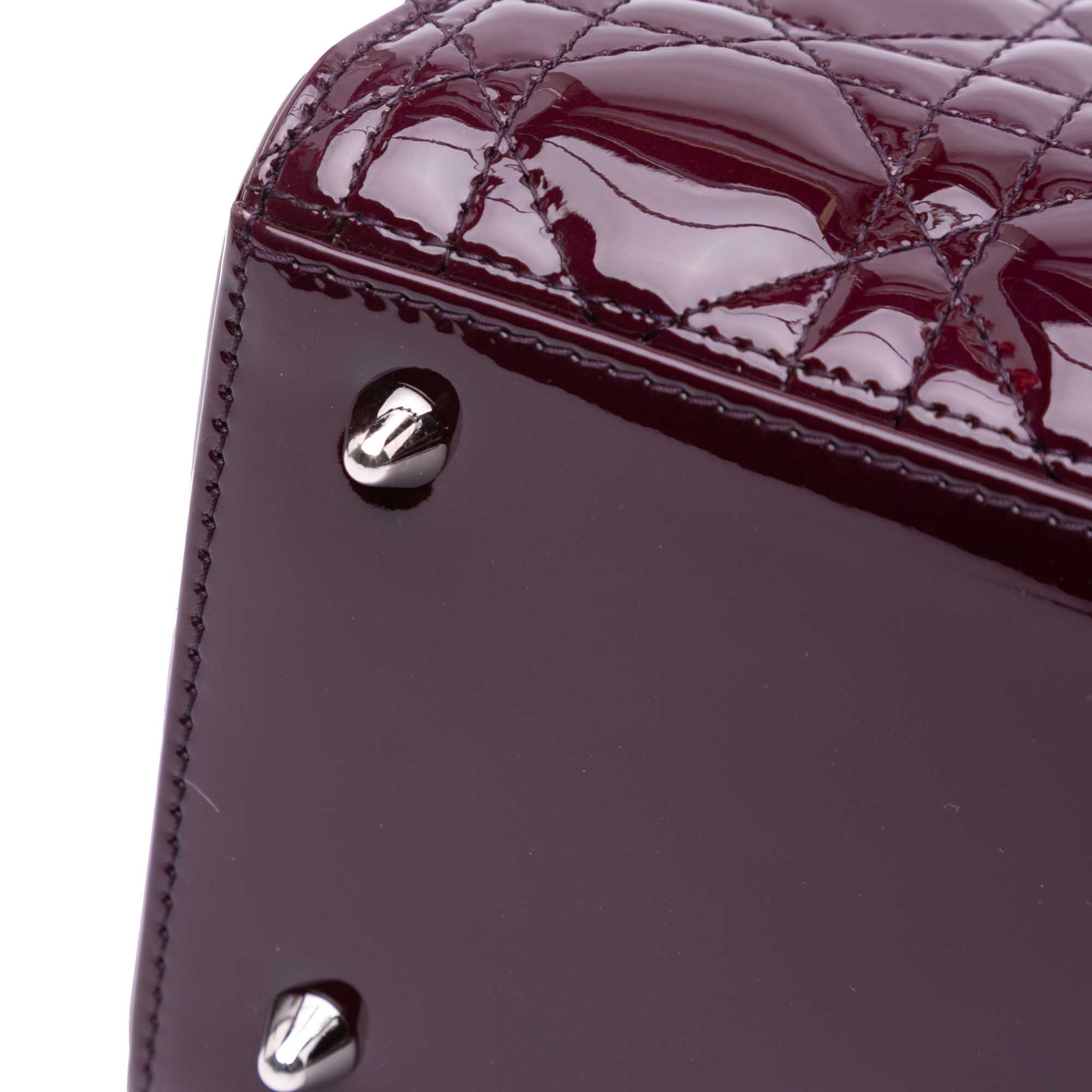 Dior Medium Patent Cannage Lady Dior - image 9