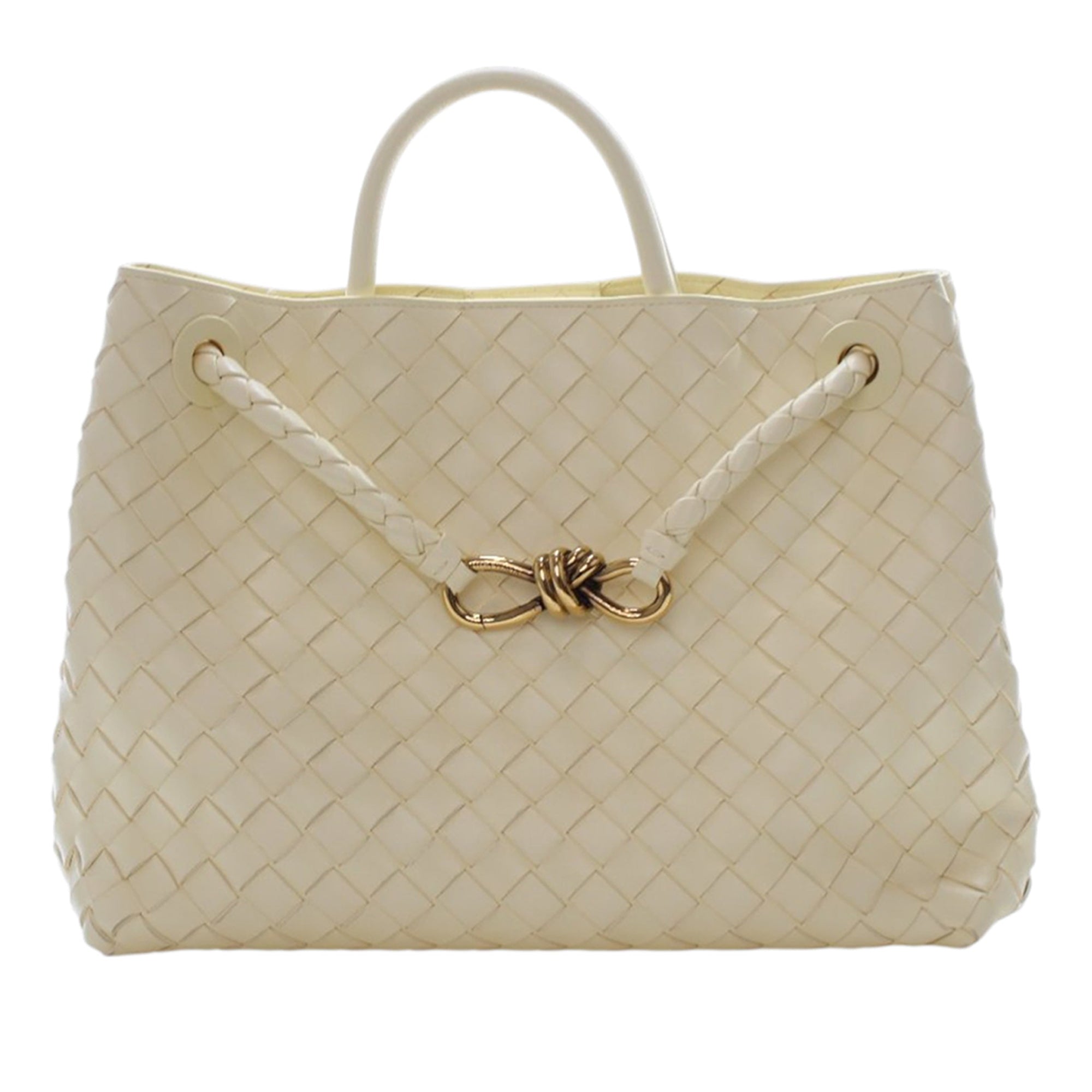 Bottega Veneta Medium Lambskin Intrecciato Andiamo Bag - image 1