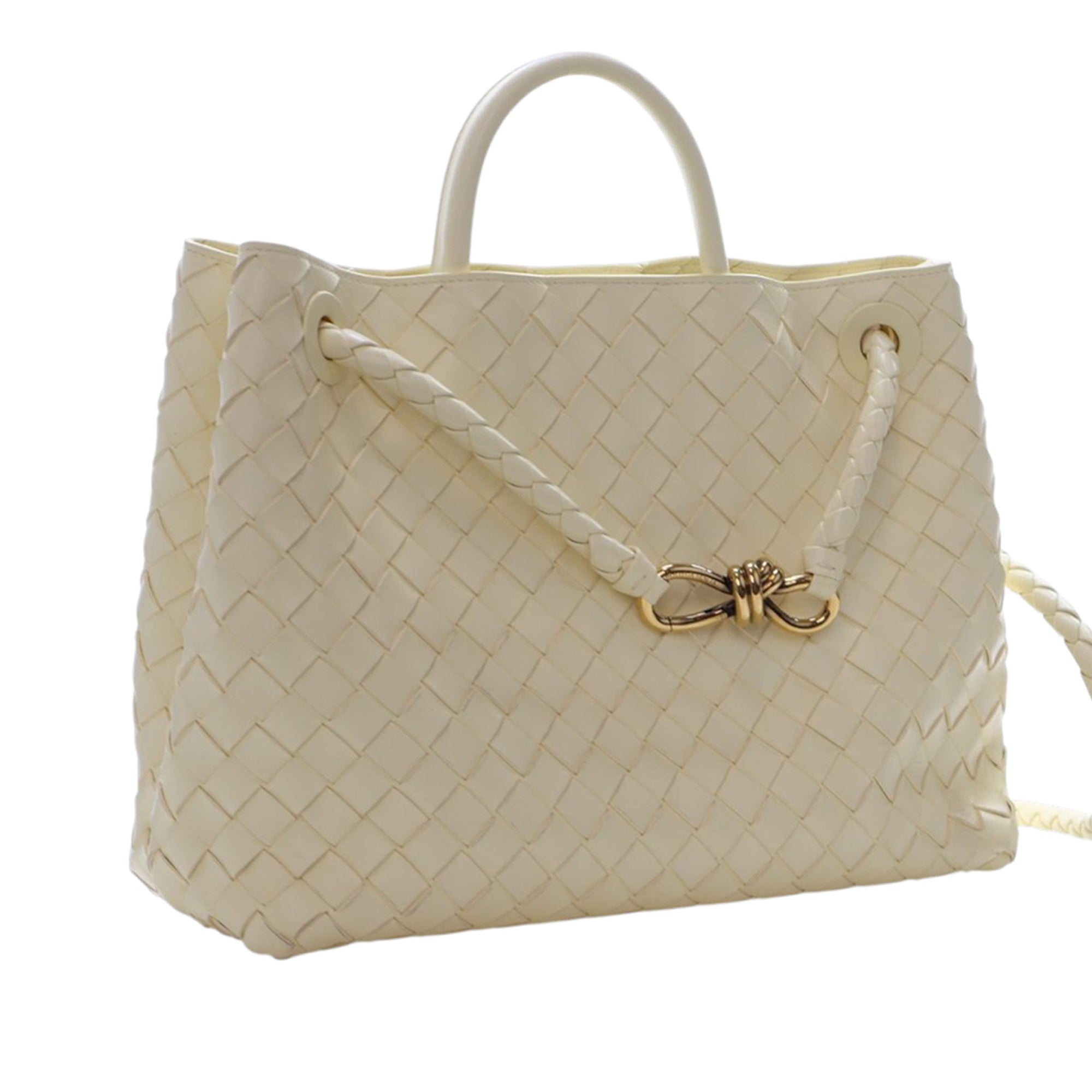 Bottega Veneta Medium Lambskin Intrecciato Andiamo Bag - image 2