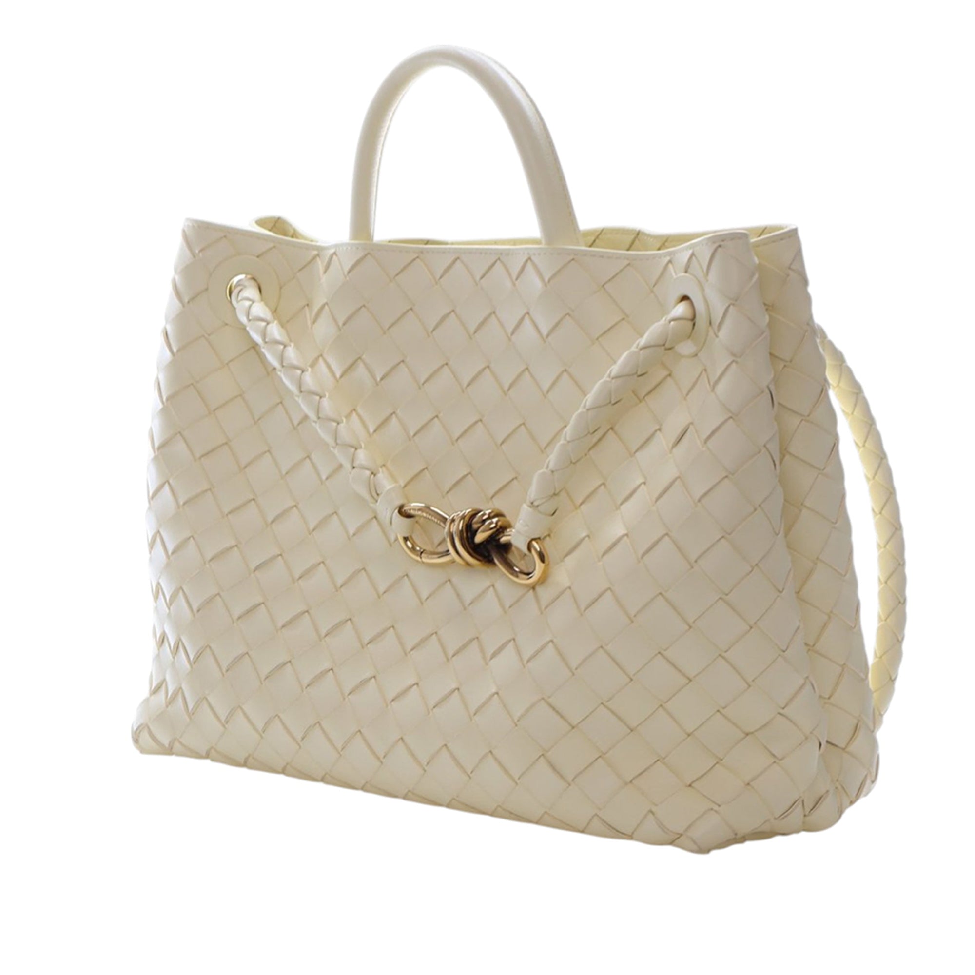 Bottega Veneta Medium Lambskin Intrecciato Andiamo Bag - image 3