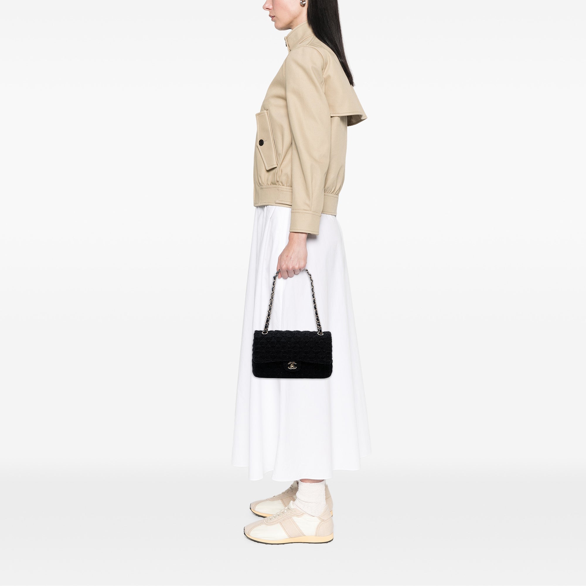 Chanel Medium Classic Tweed Single Flap - image 8