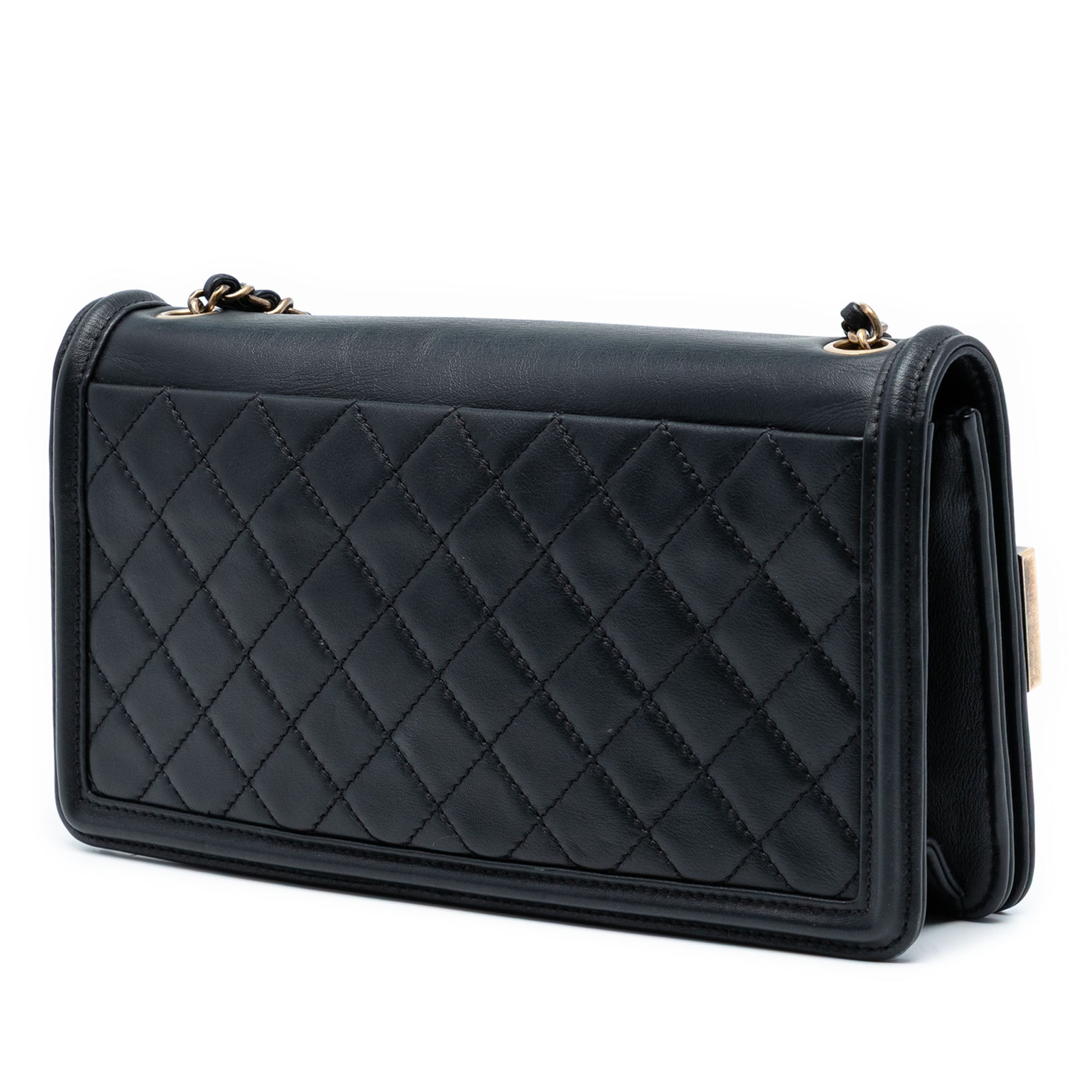 Chanel Paris Seoul Lambskin and Metallic Plate Lego Boy Brick Flap - image 2