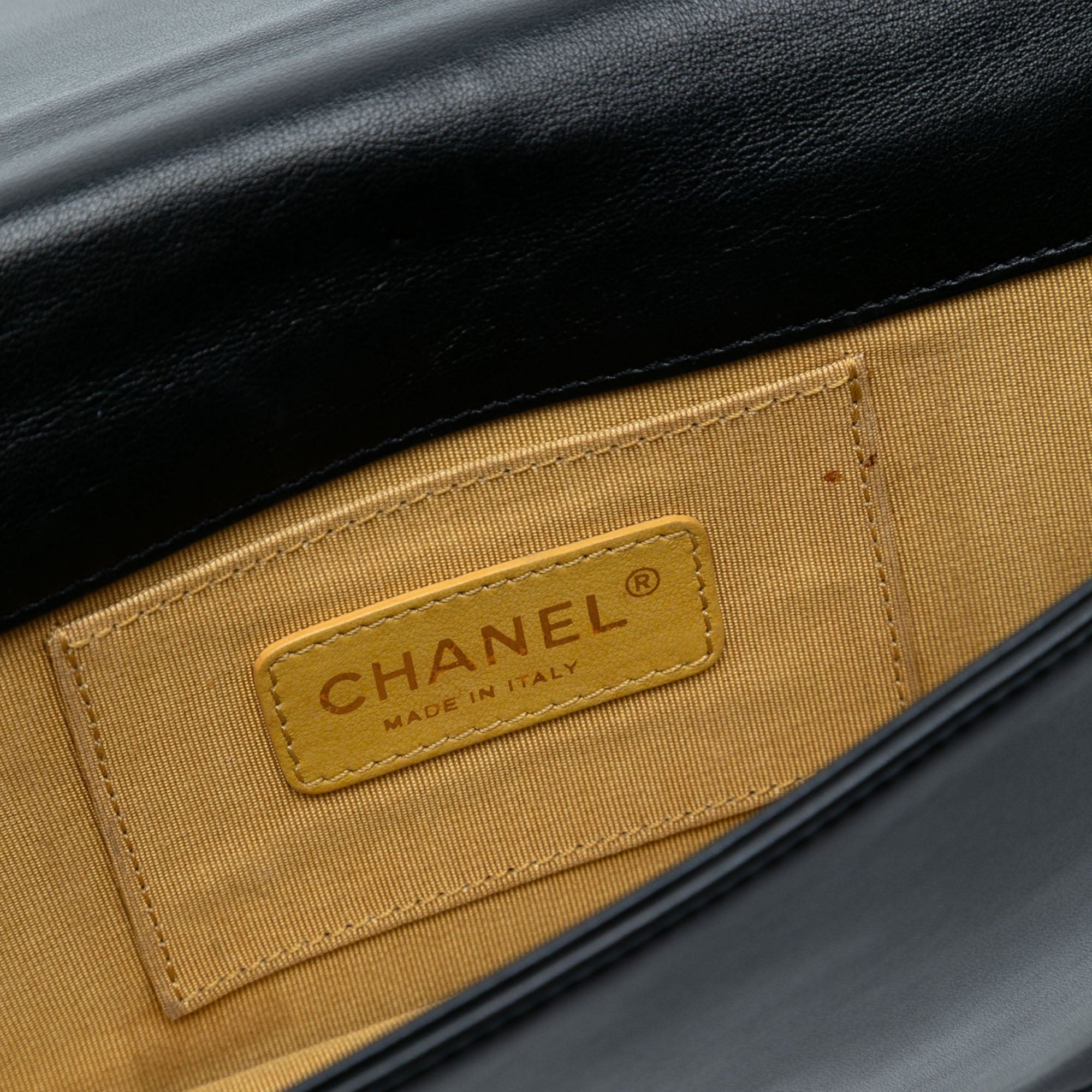 Chanel Paris Seoul Lambskin and Metallic Plate Lego Boy Brick Flap - image 5