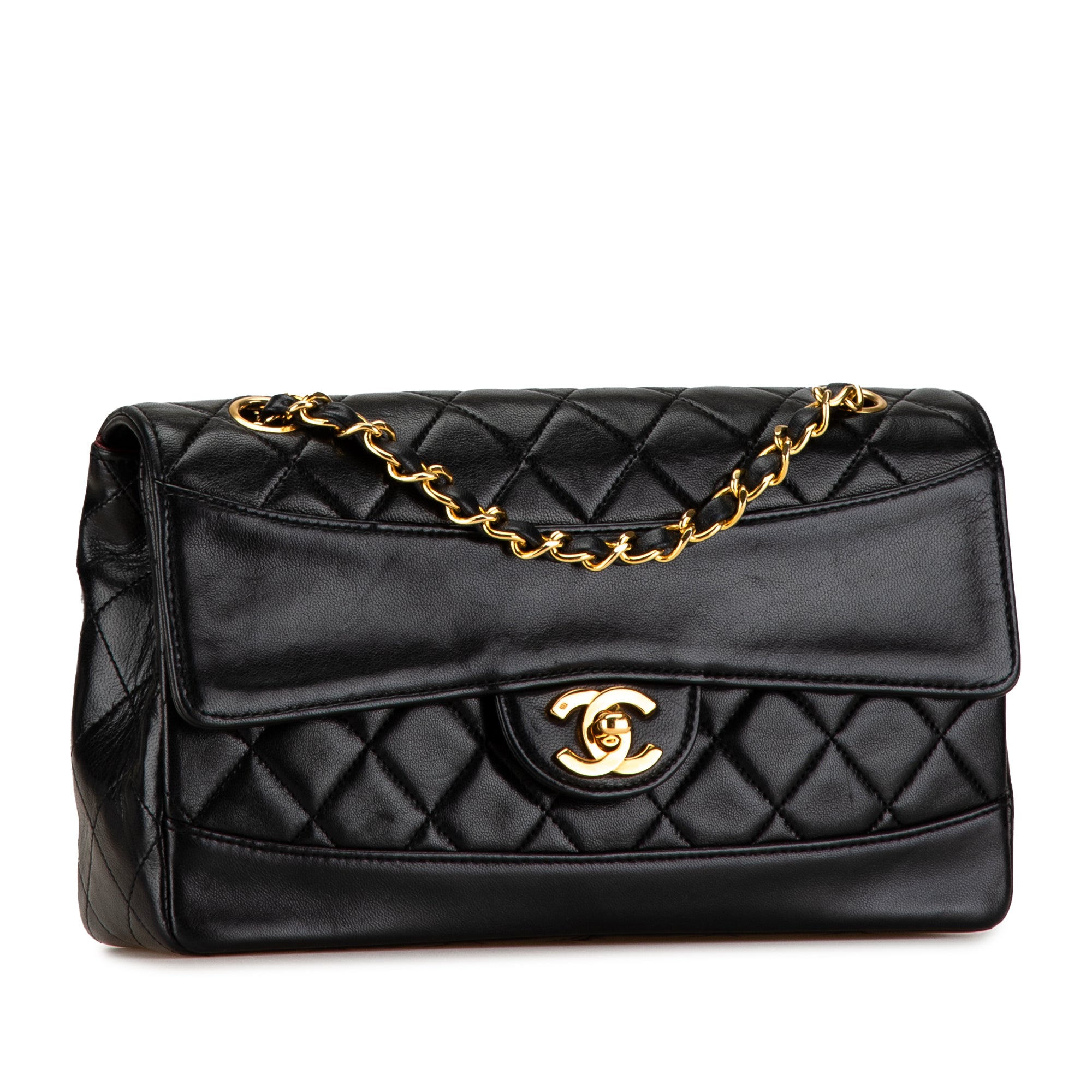 Chanel CC Matelasse Lambskin Flap Crossbody Bag - image 2