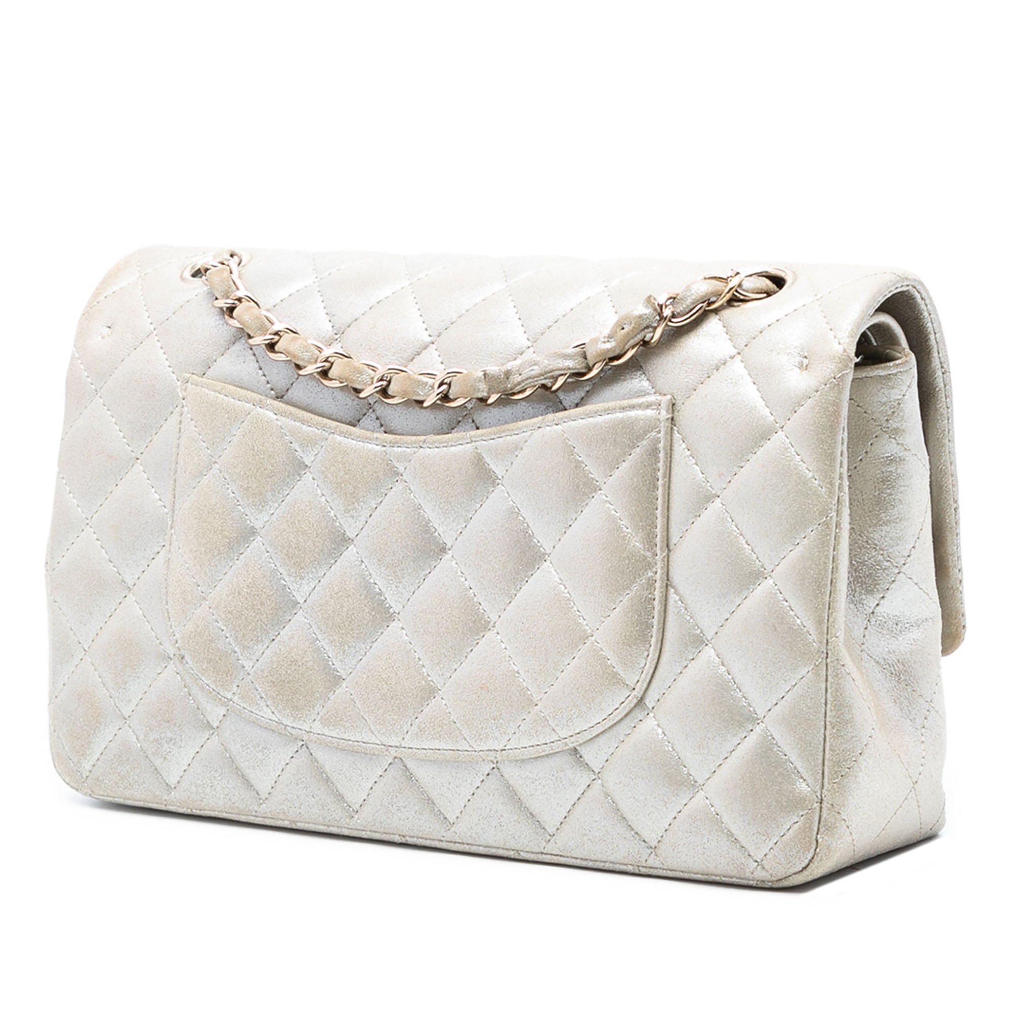 Chanel Medium Classic Iridescent Lambskin Double Flap - image 2
