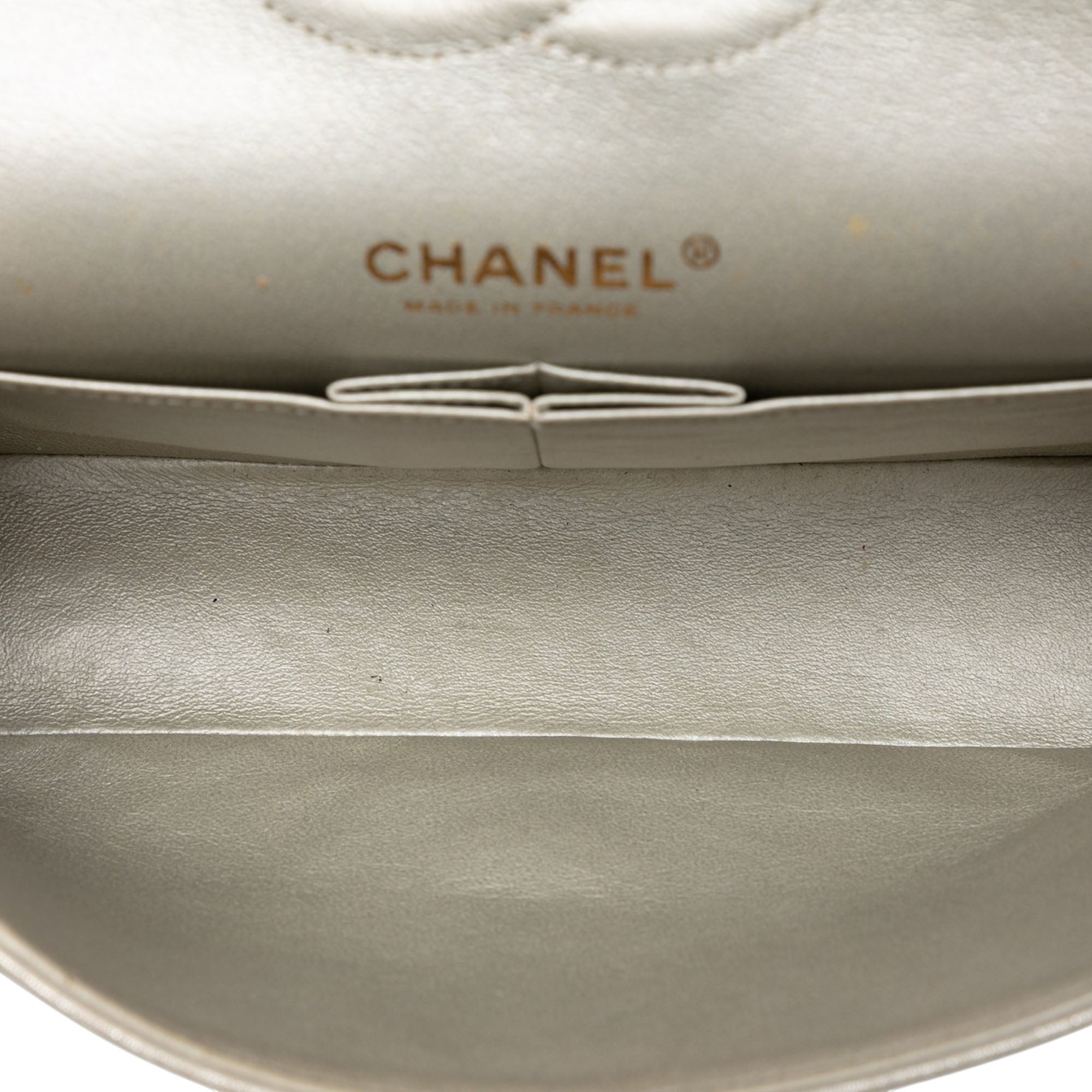 Chanel Medium Classic Iridescent Lambskin Double Flap - image 4