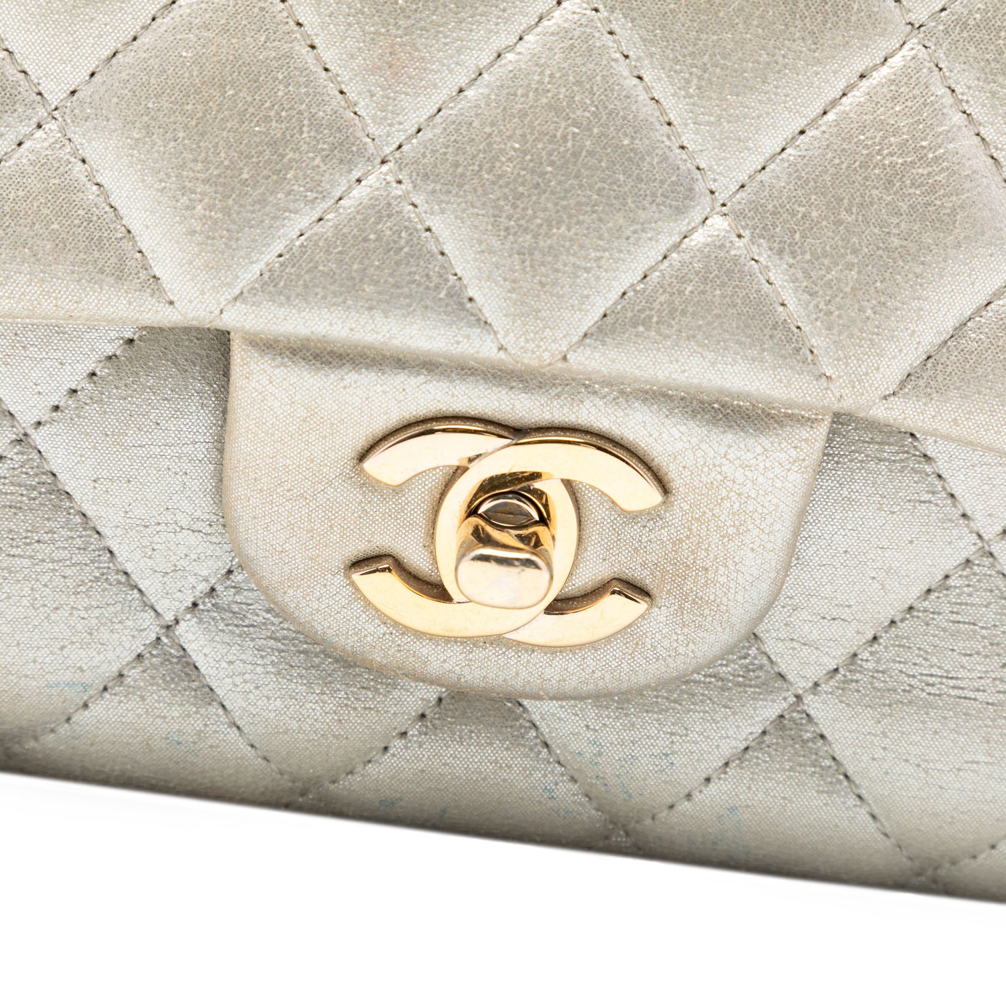 Chanel Medium Classic Iridescent Lambskin Double Flap - image 6