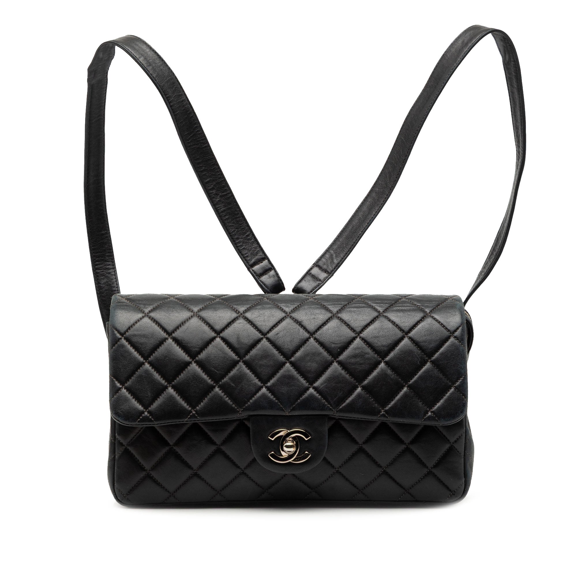 Chanel Medium Quilted Lambskin Flap Backpack - image 1