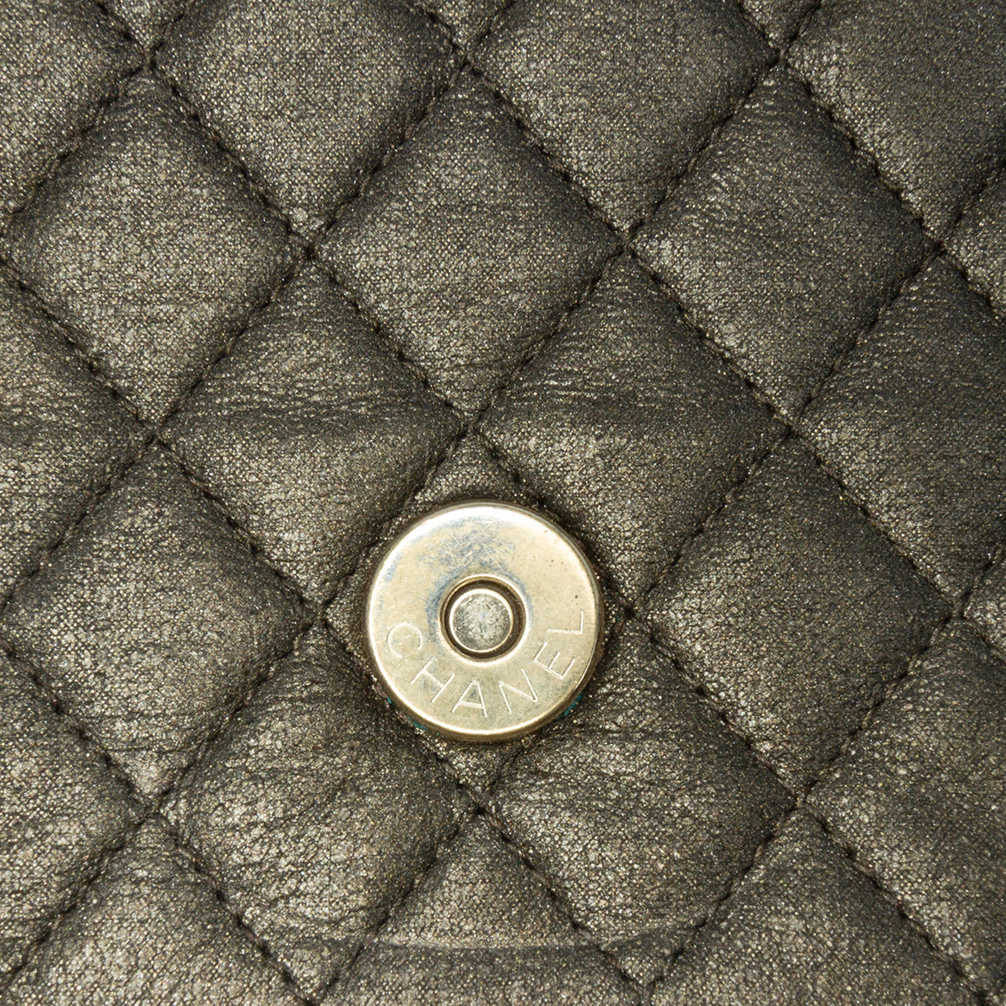 Chanel Small Quilted Iridescent Calfskin Crystal Single Flap - image 7