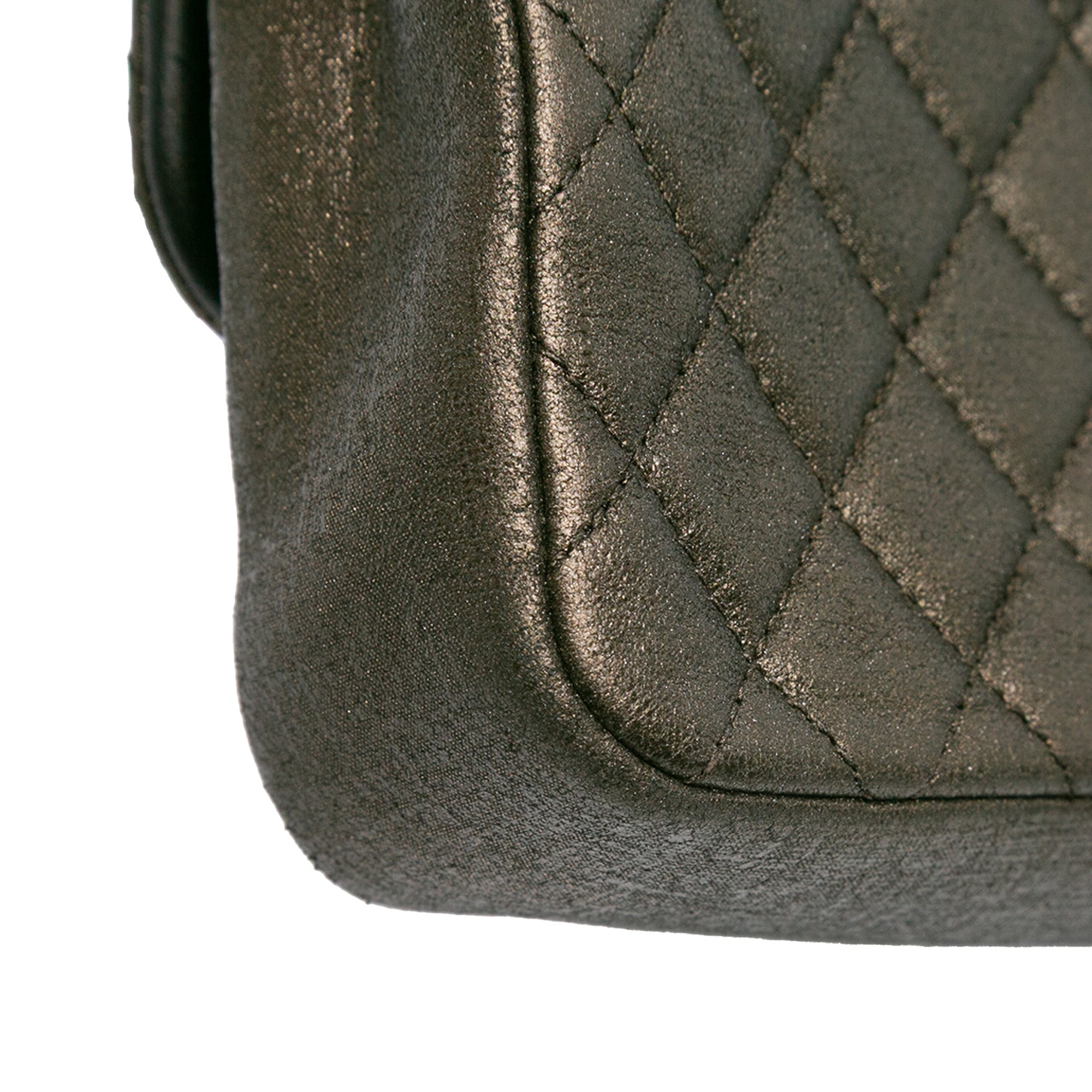 Chanel Small Quilted Iridescent Calfskin Crystal Single Flap - image 8