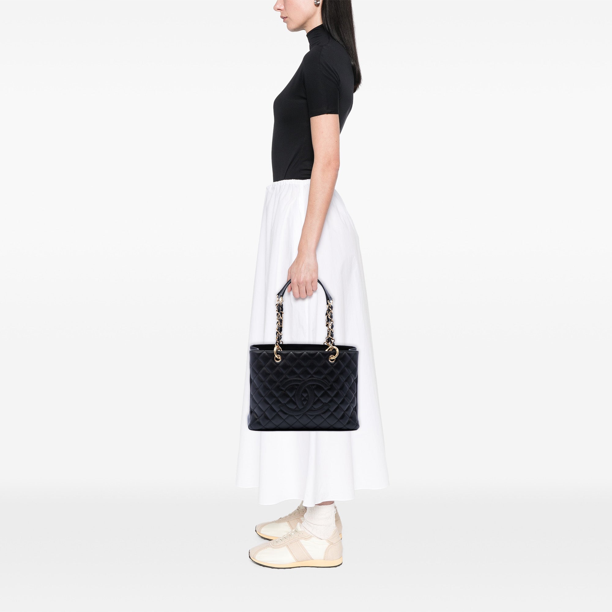 Chanel Caviar Grand Shopping Tote - image 6