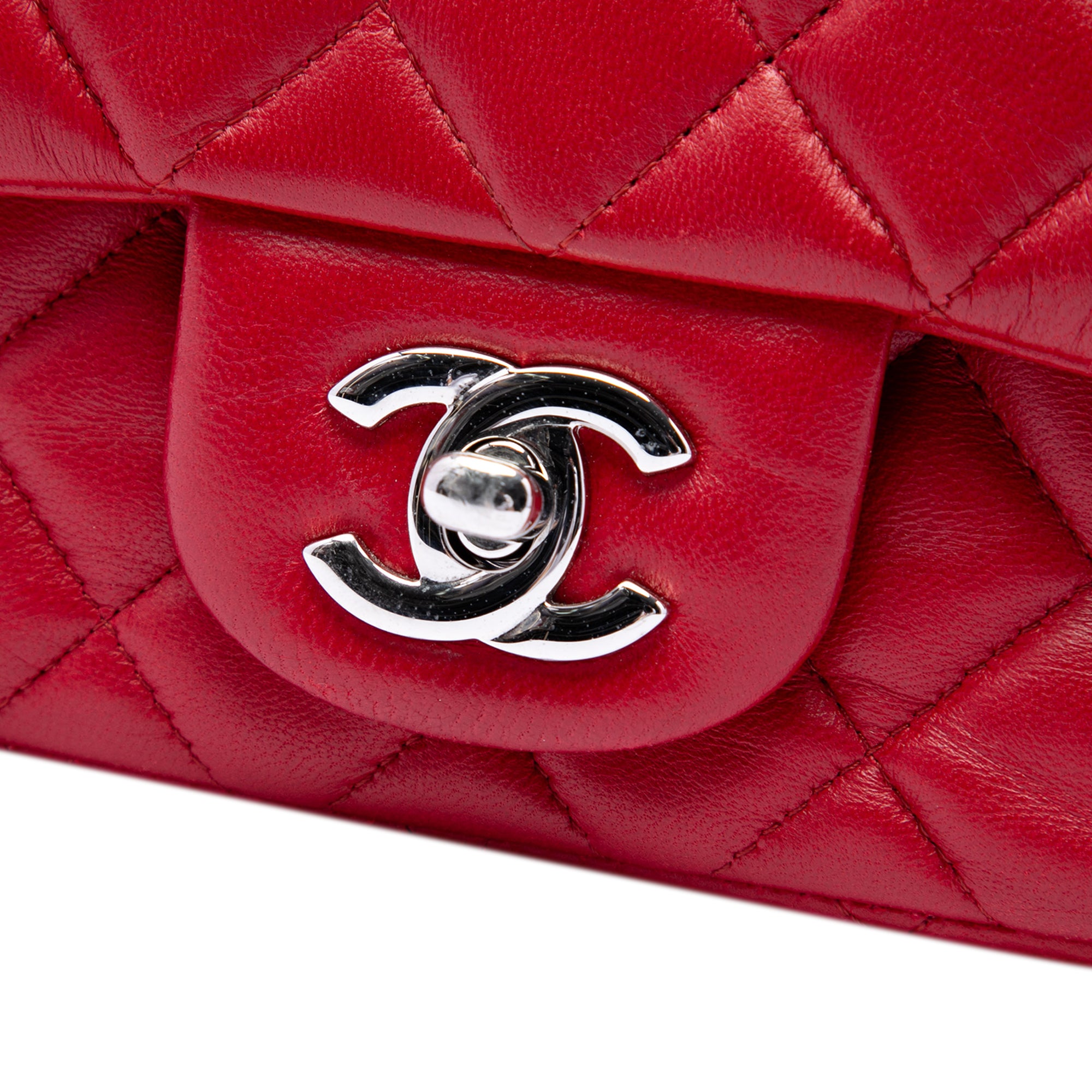 Chanel Mini Square Classic Lambskin Single Flap - image 5