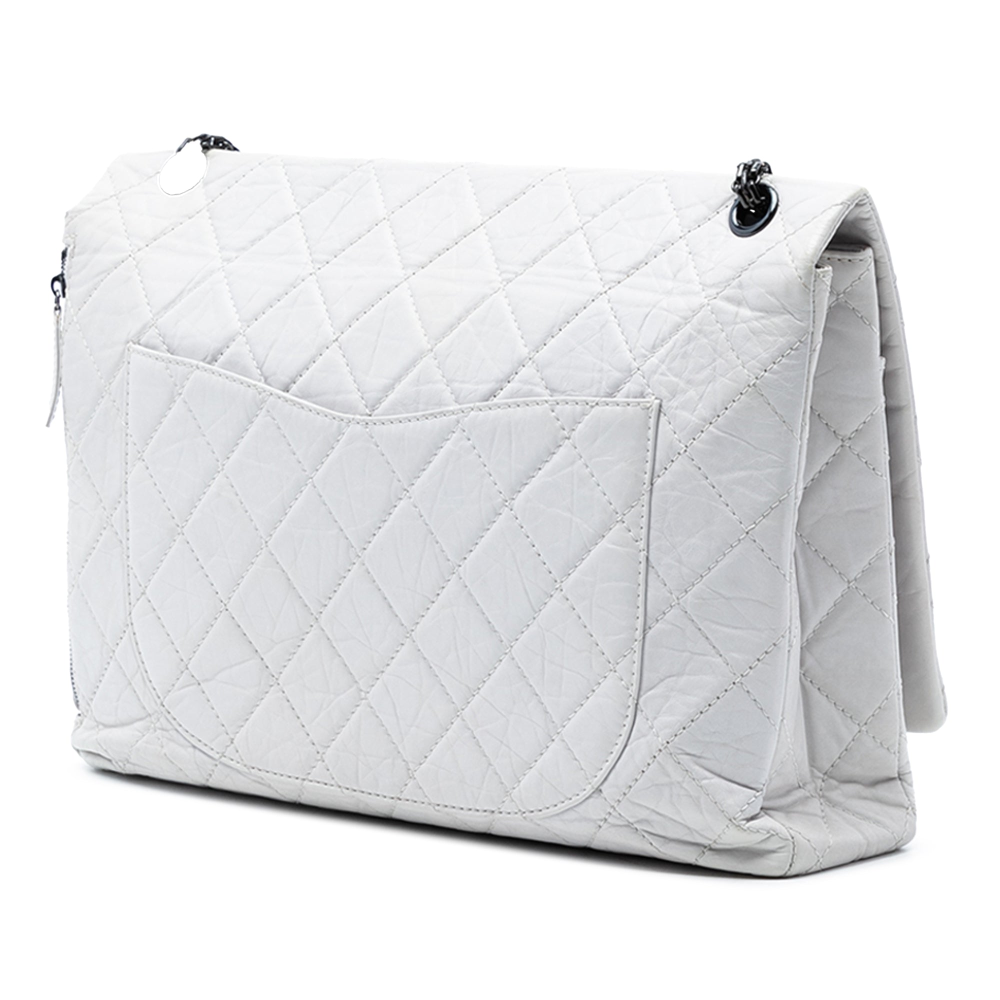 Chanel Maxi Quilted Aged Calfskin Reissue 2.55 Single Flap - image 2