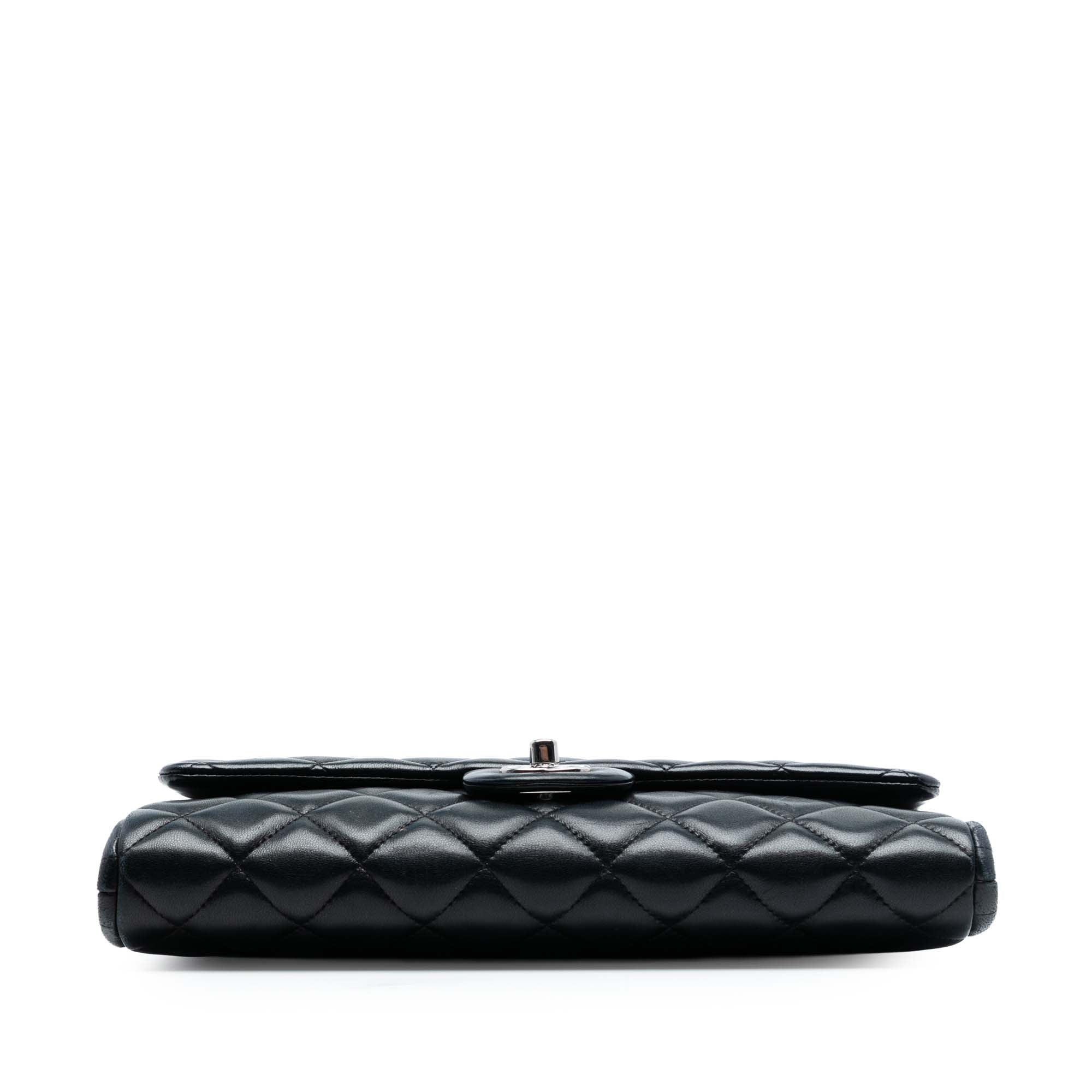 Chanel CC Quilted Lambskin Flap Clutch with Chain - image 3