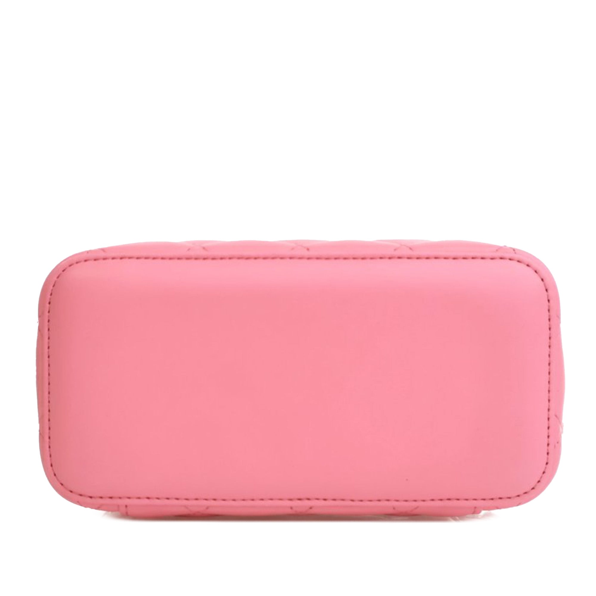 Chanel Small Quilted Lambskin Pearl Crush Vanity Case with Chain - image 4