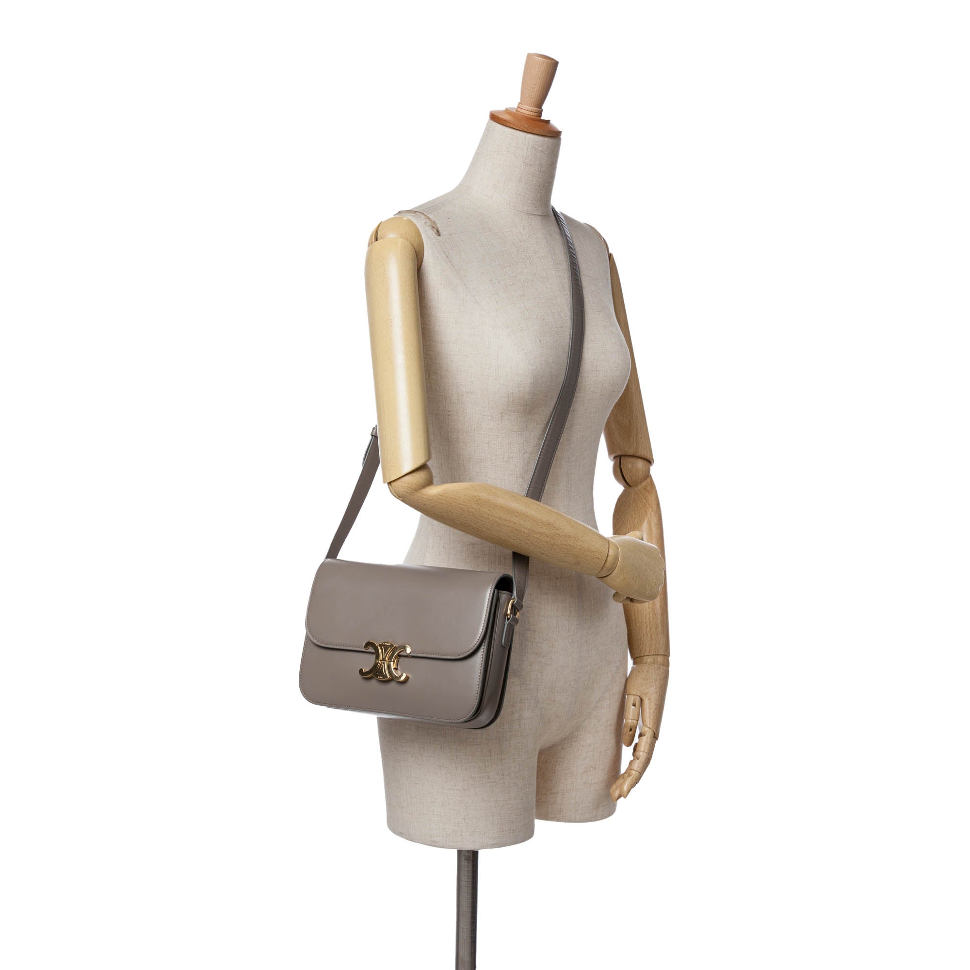 Celine Classique Shiny Calfskin Triomphe Crossbody - image 10