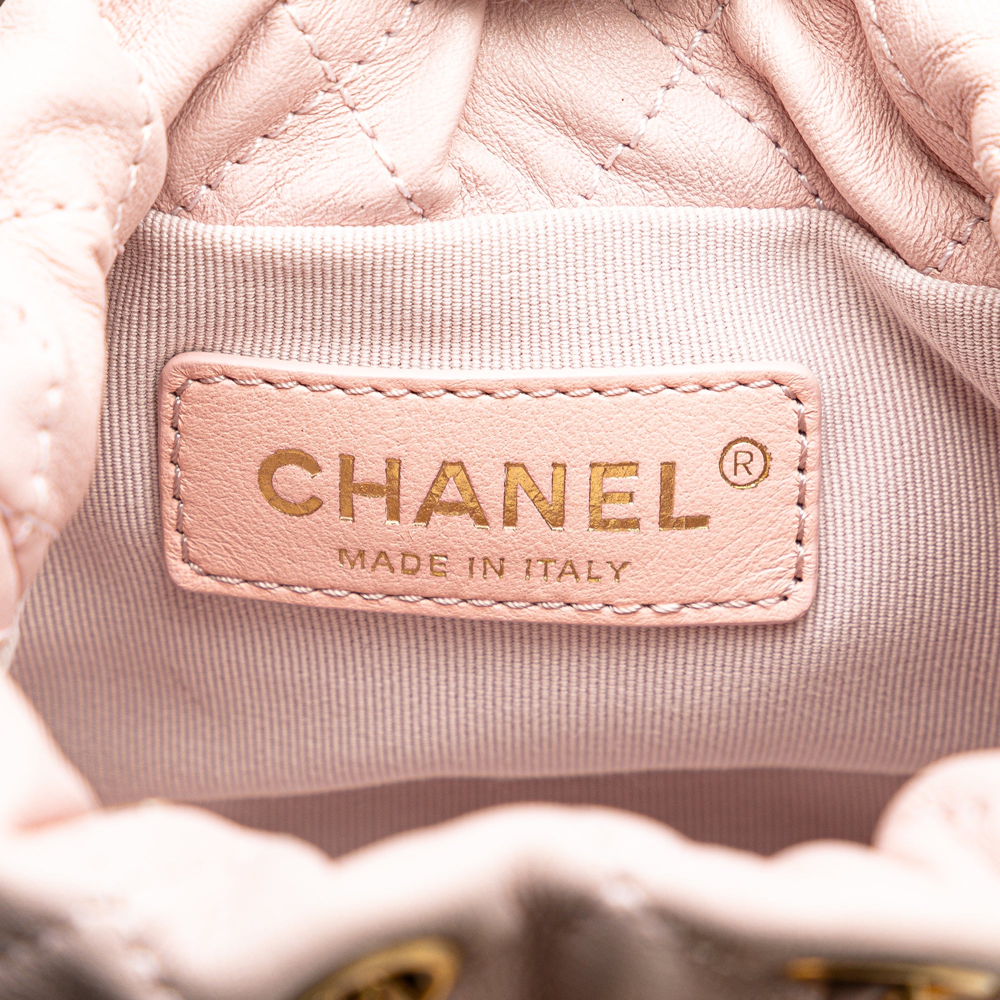 Chanel Mini Quilted Calfskin About Pearls Drawstring Bucket Bag - image 5