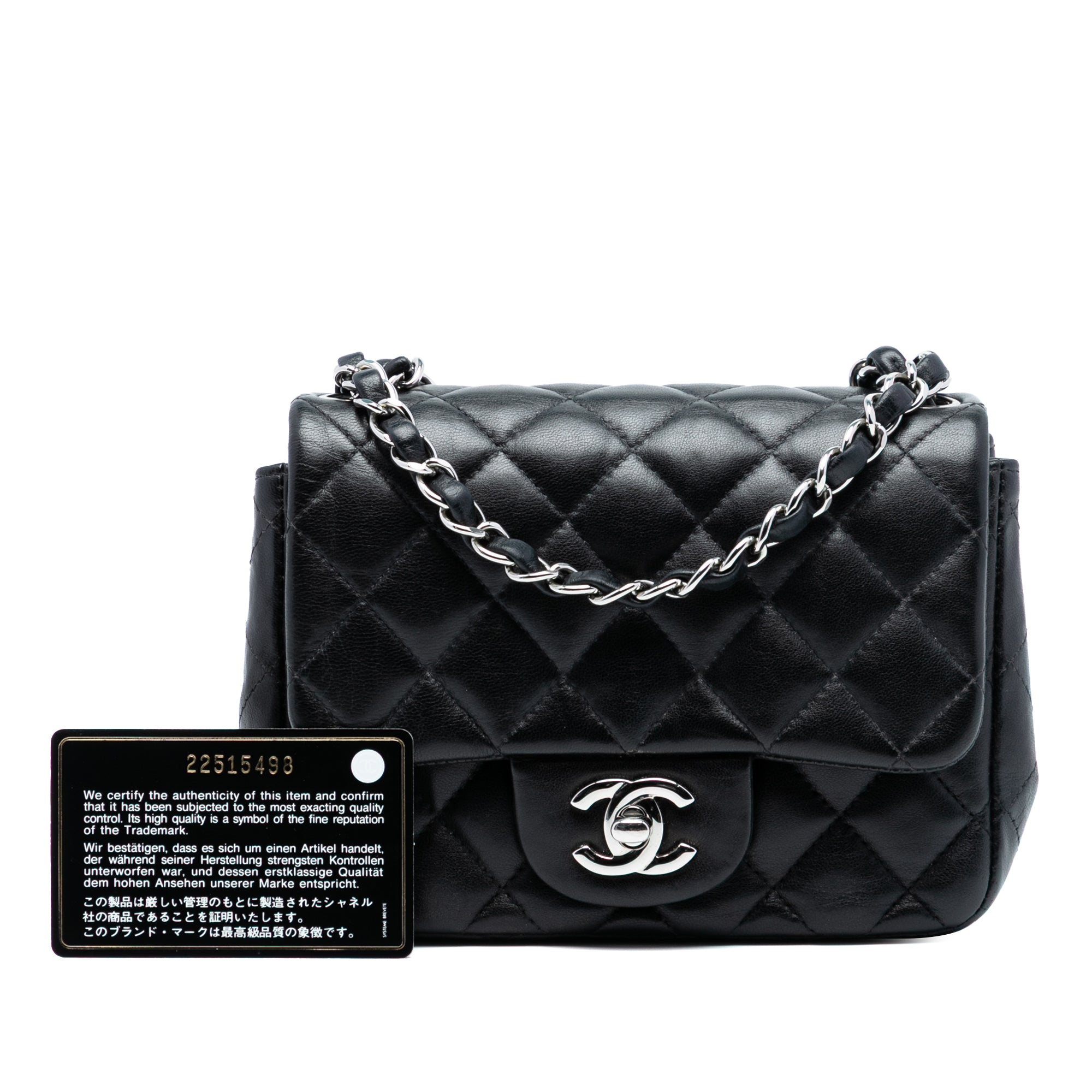 Chanel Mini Square Classic Lambskin Single Flap - image 8