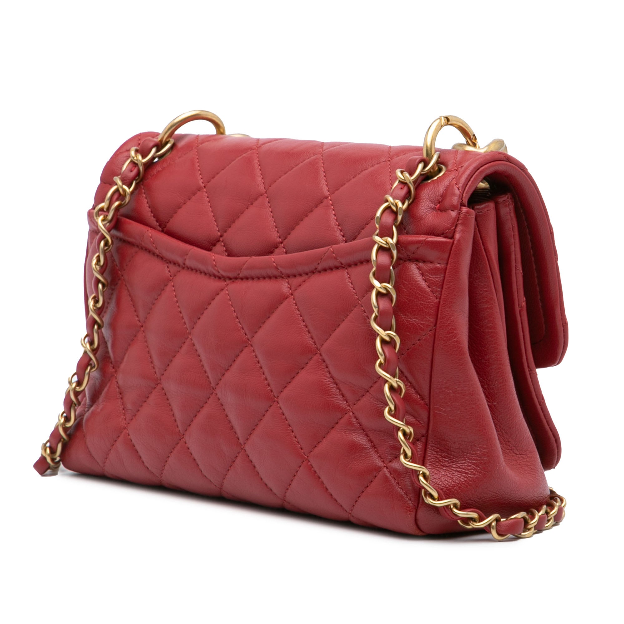 Chanel Small Quilted Lambskin Chain Link Flap - image 2