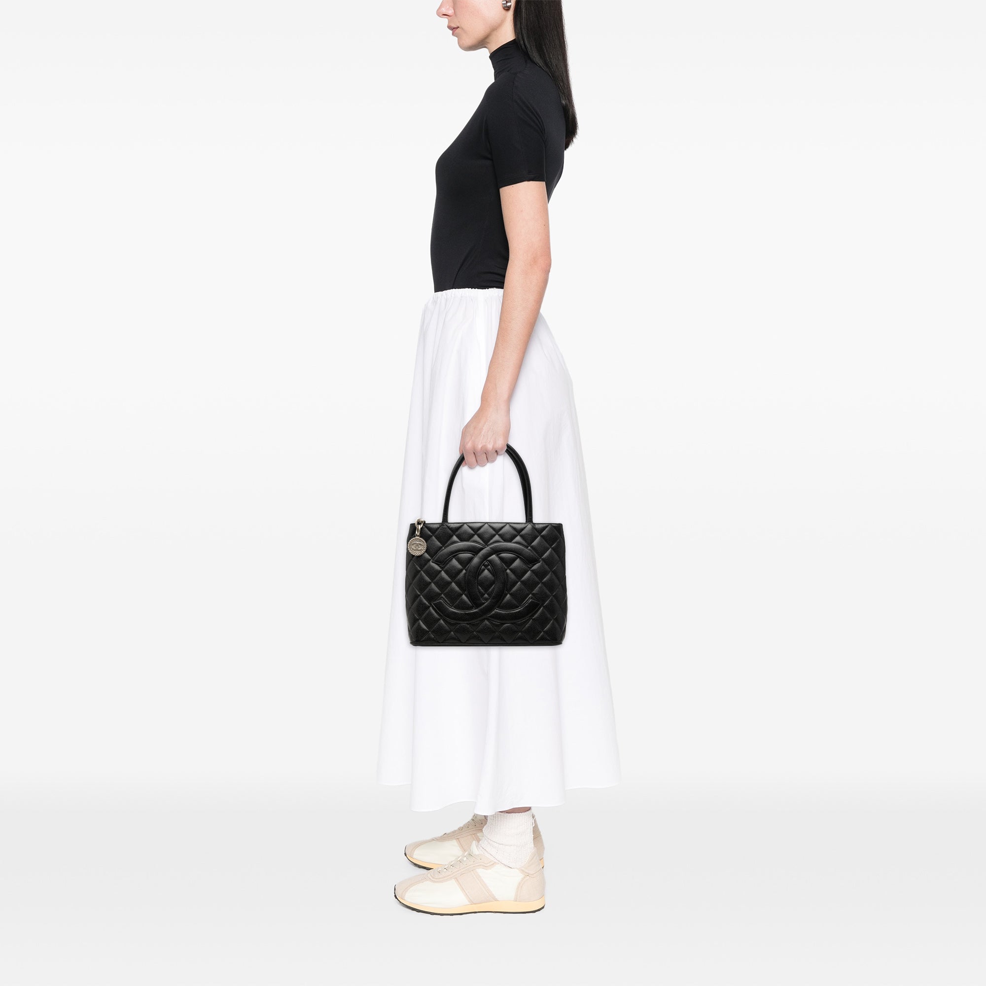 Chanel Caviar Medallion Tote - image 6