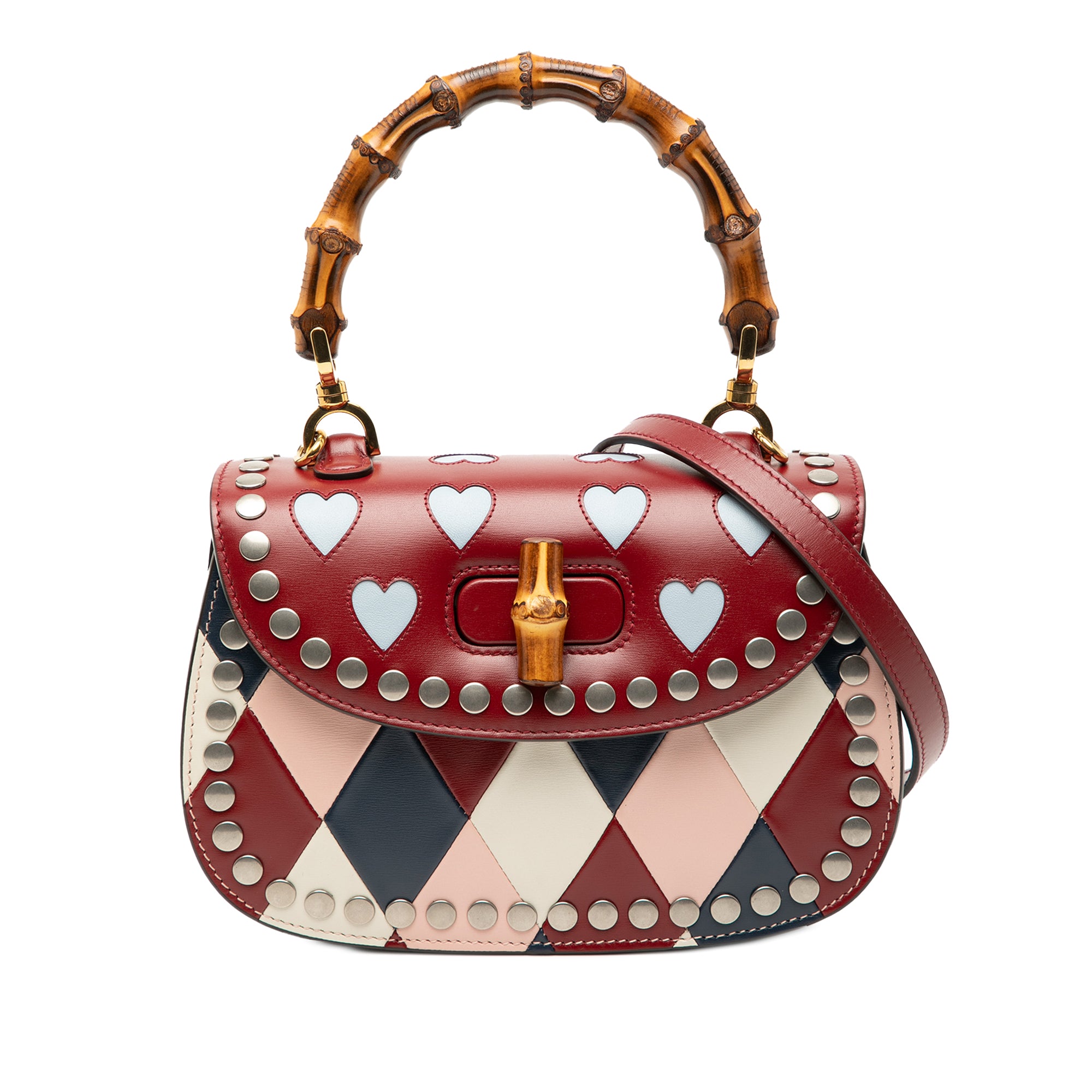 Gucci Small Calfskin Bamboo Lovelight 1947 Top Handle Bag - image 1