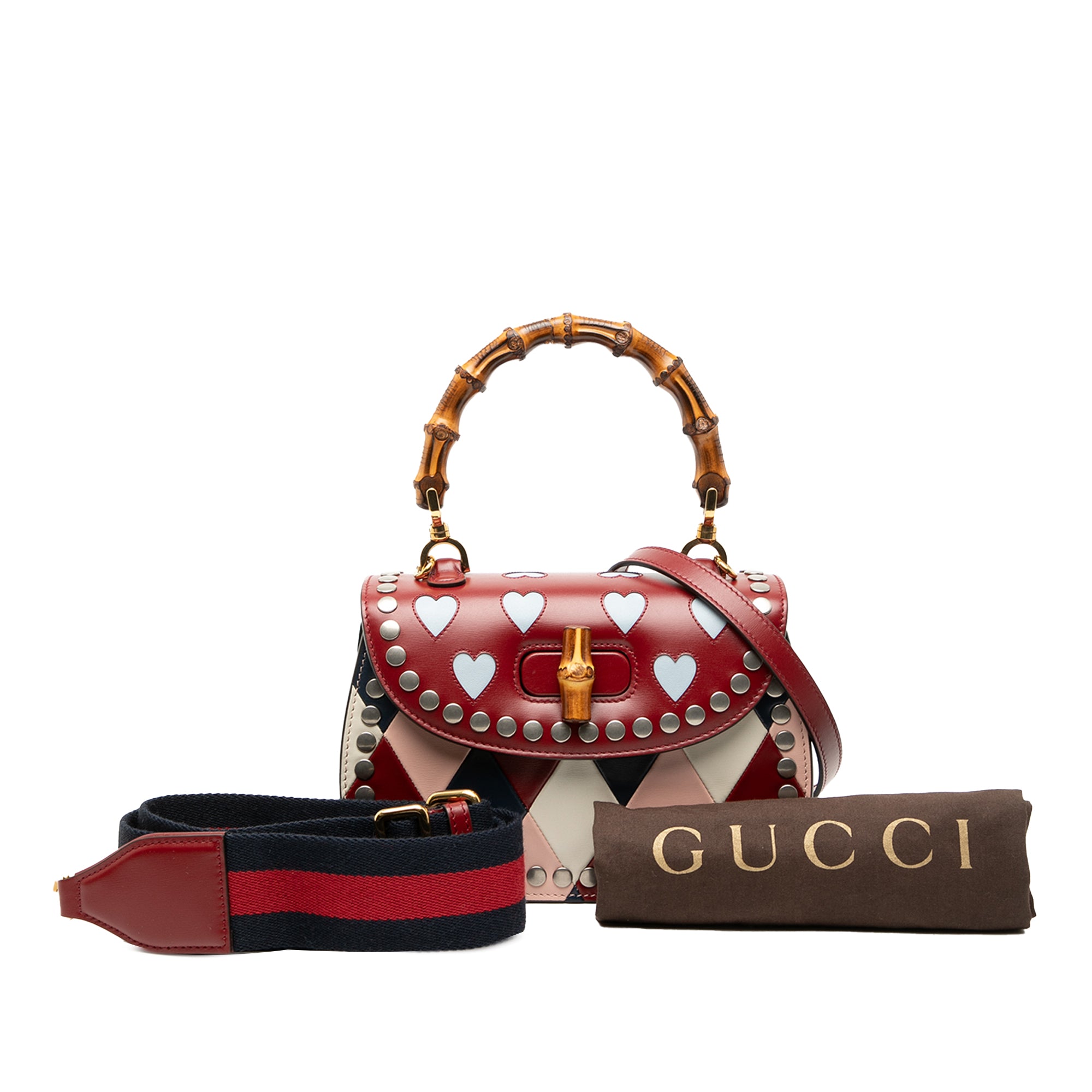 Gucci Small Calfskin Bamboo Lovelight 1947 Top Handle Bag - image 8