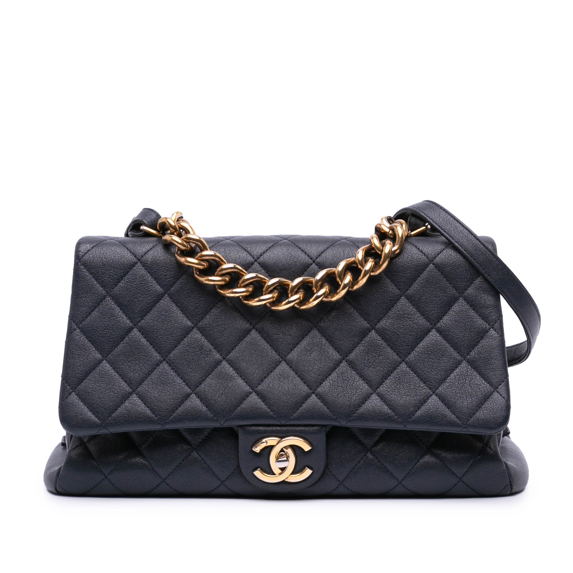 Chanel Paris Rome Large Sheepskin Trapezio Flap - image 1