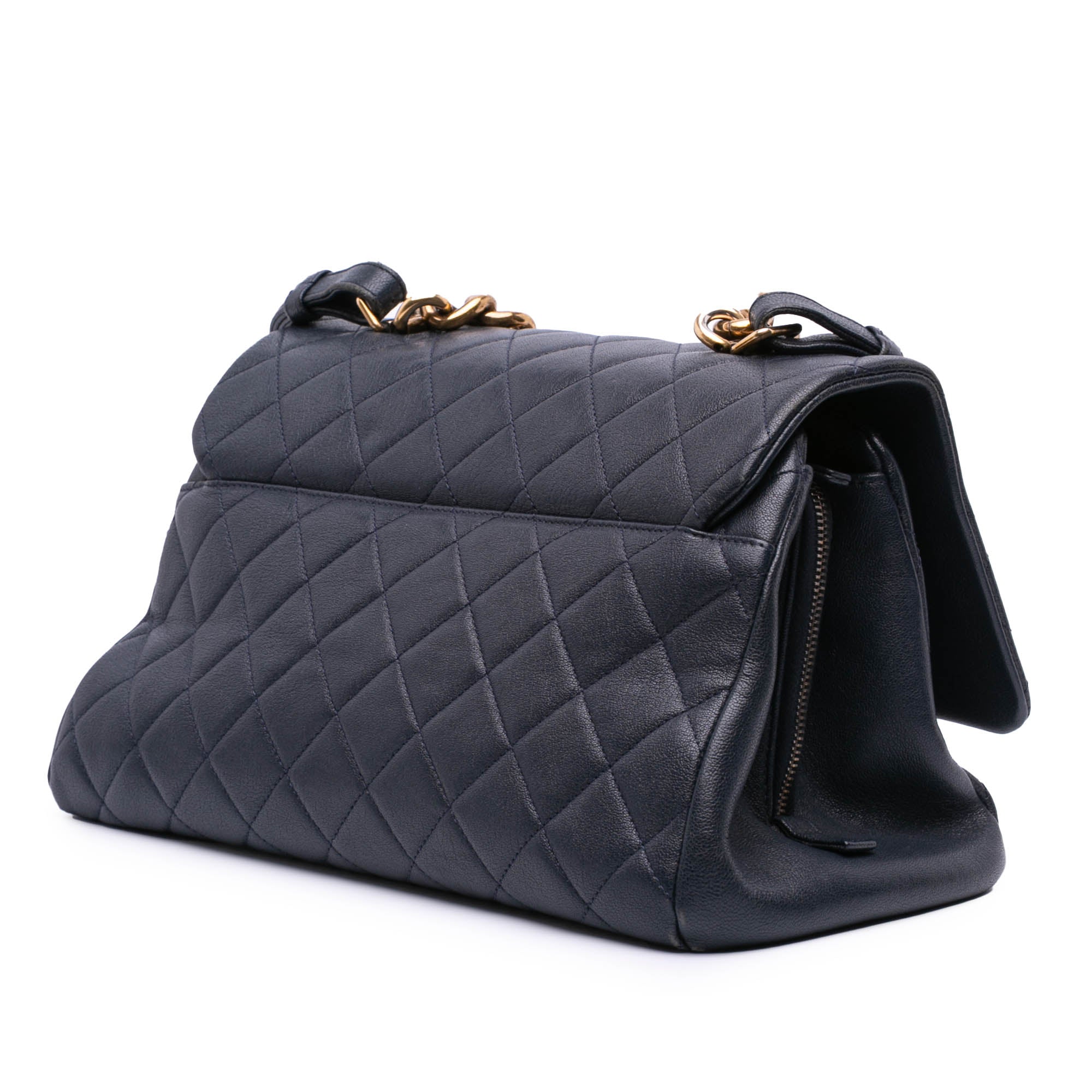 Chanel Paris Rome Large Sheepskin Trapezio Flap - image 2