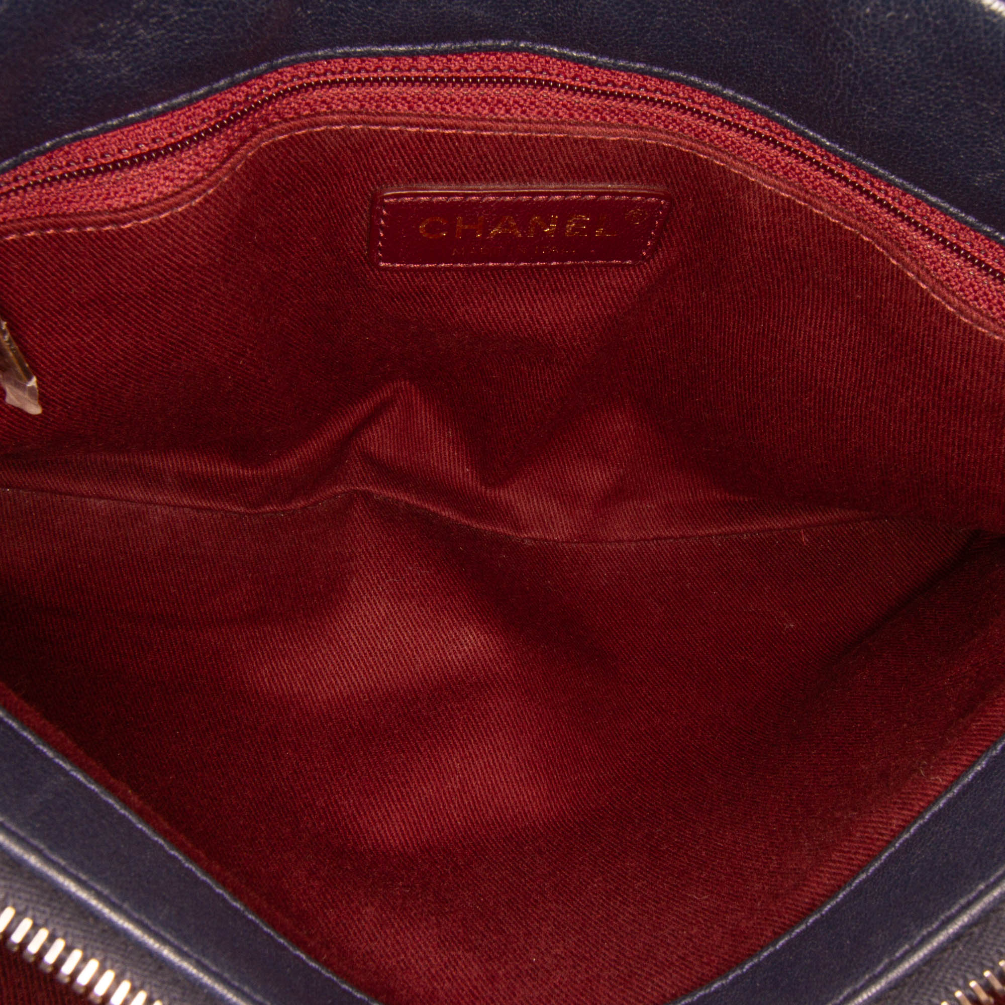 Chanel Paris Rome Large Sheepskin Trapezio Flap - image 7