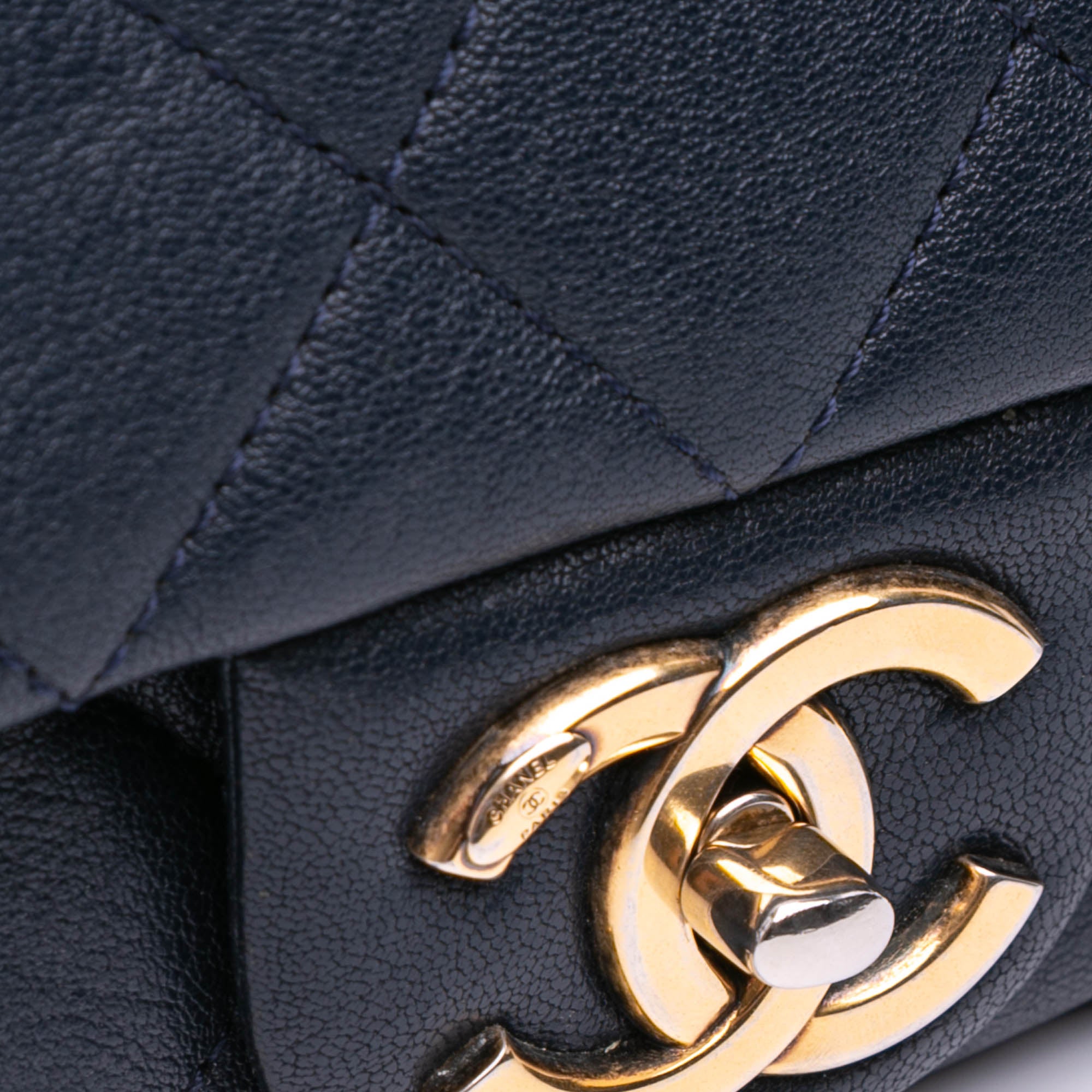 Chanel Paris Rome Large Sheepskin Trapezio Flap - image 9