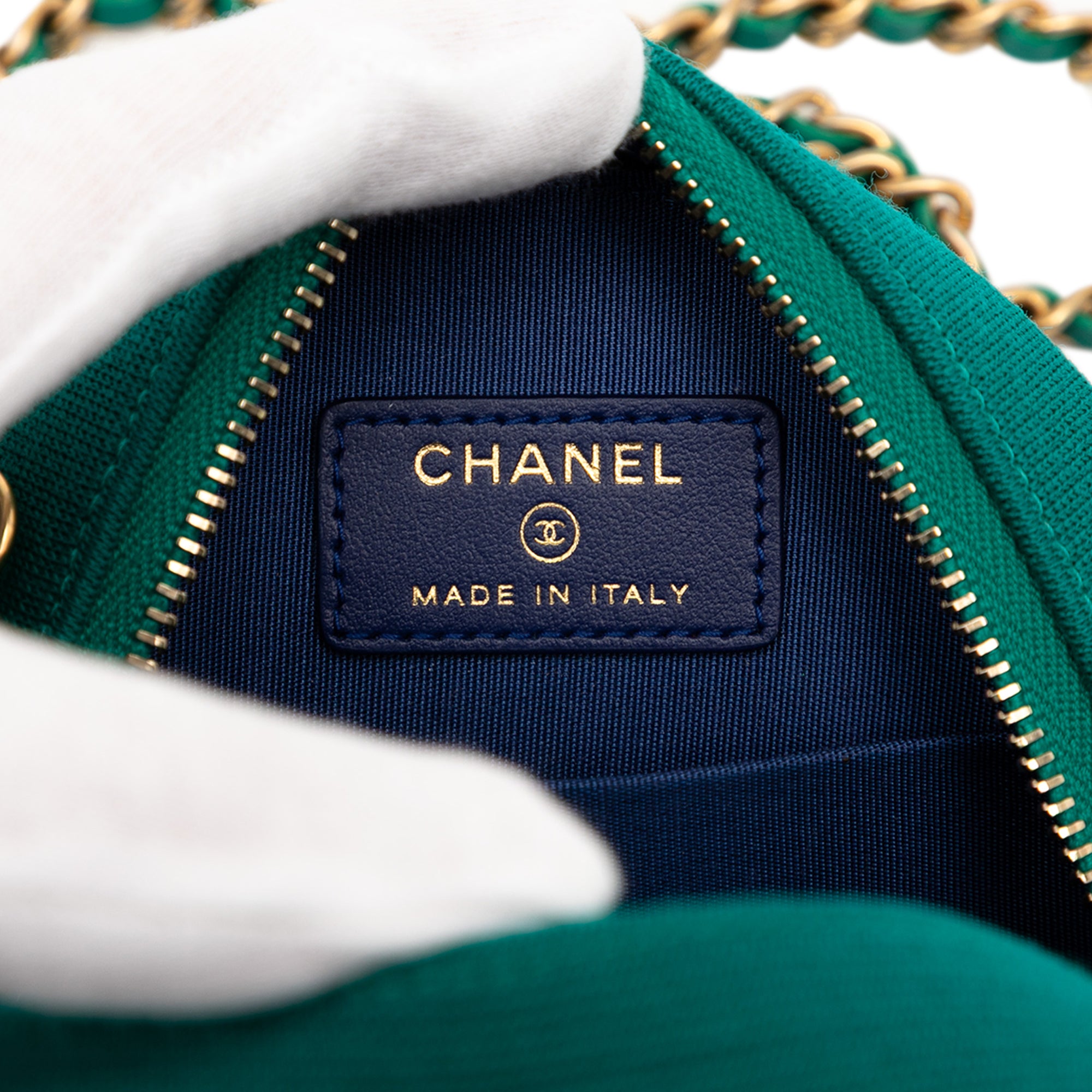 Chanel Tricolor Jersey CC Filigree Round Crossbody - image 5