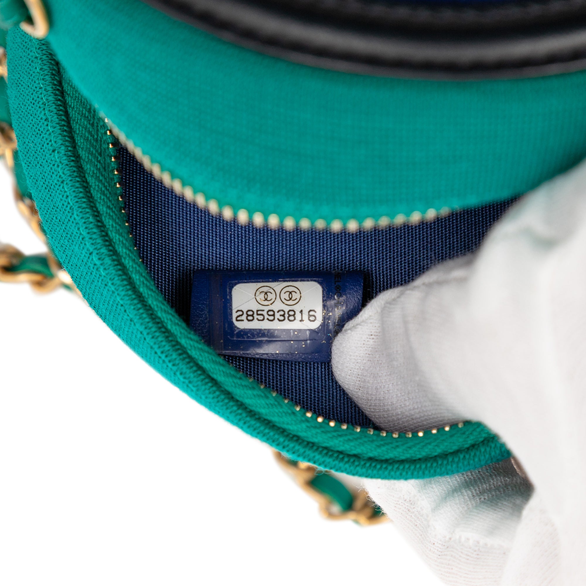 Chanel Tricolor Jersey CC Filigree Round Crossbody - image 6