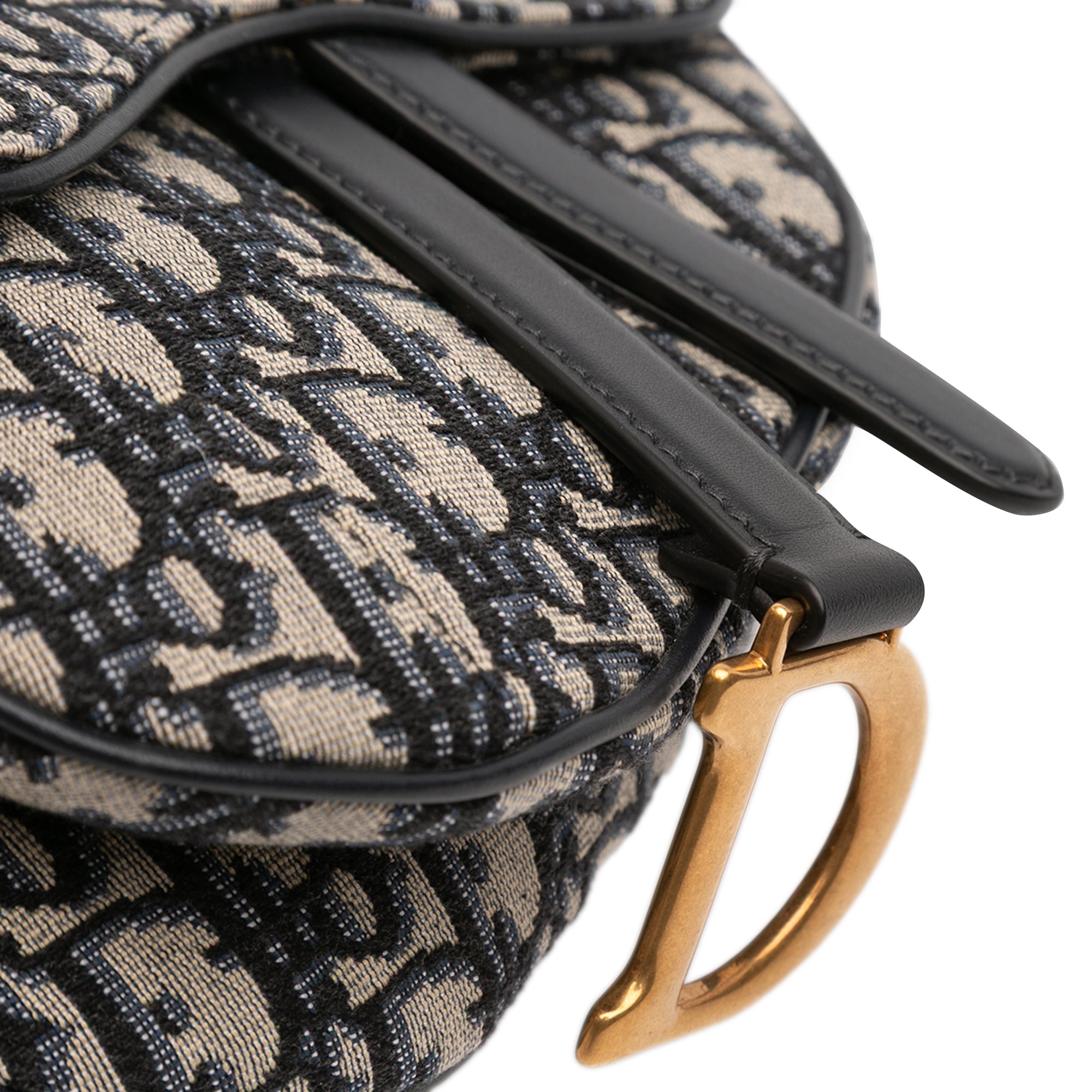 Dior Mini Oblique Canvas Saddle Bag - image 8