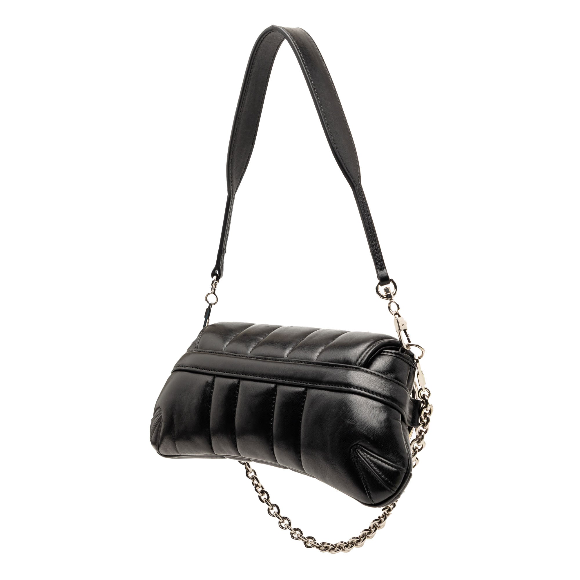 Gucci Small Quilted Leather Horsebit Chain Satchel - image 2