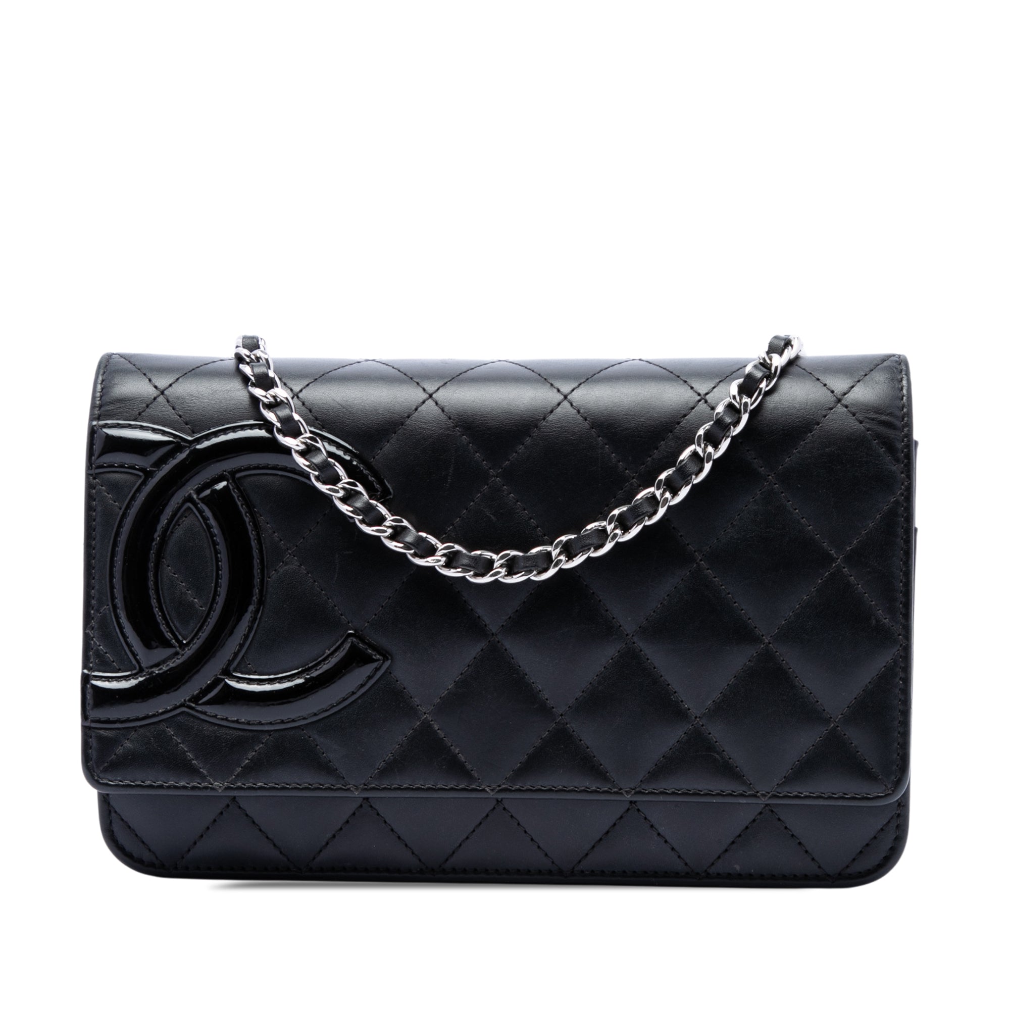 Chanel Quilted Lambskin Cambon Ligne Wallet On Chain - image 1