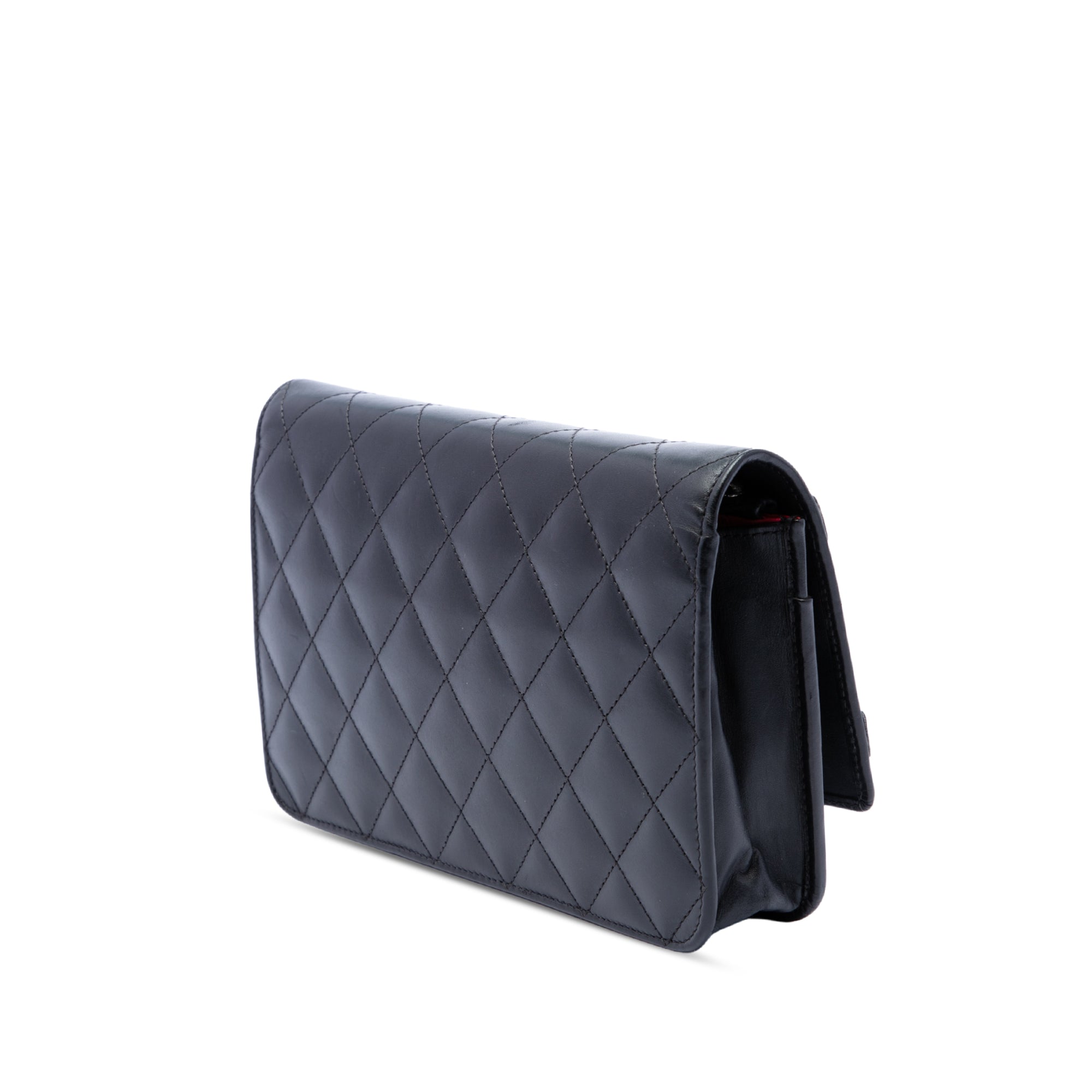Chanel Quilted Lambskin Cambon Ligne Wallet On Chain - image 2
