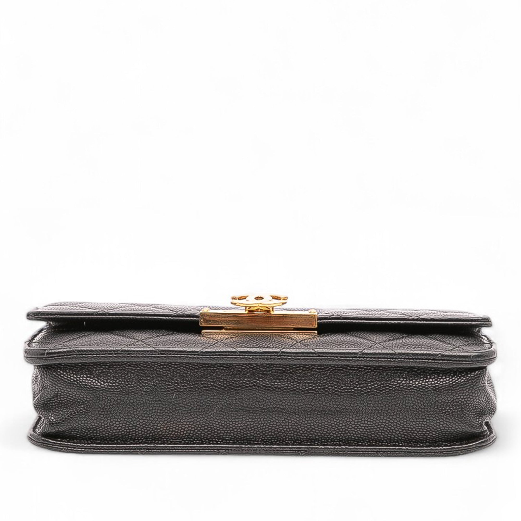 Chanel Quilted Caviar Golden Class Wallet On Chain - image 3