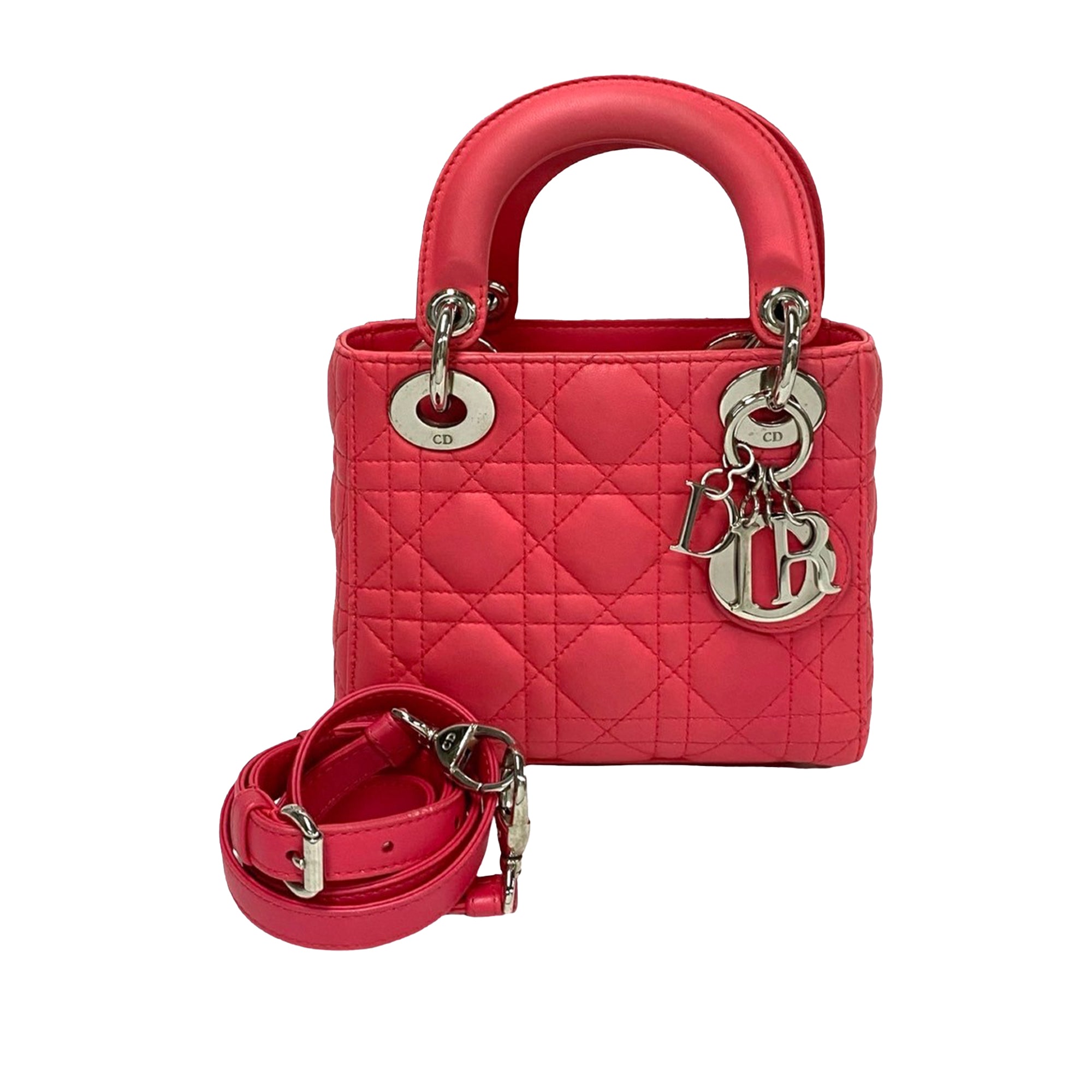 Dior Mini Lambskin Cannage Lady Dior - image 1