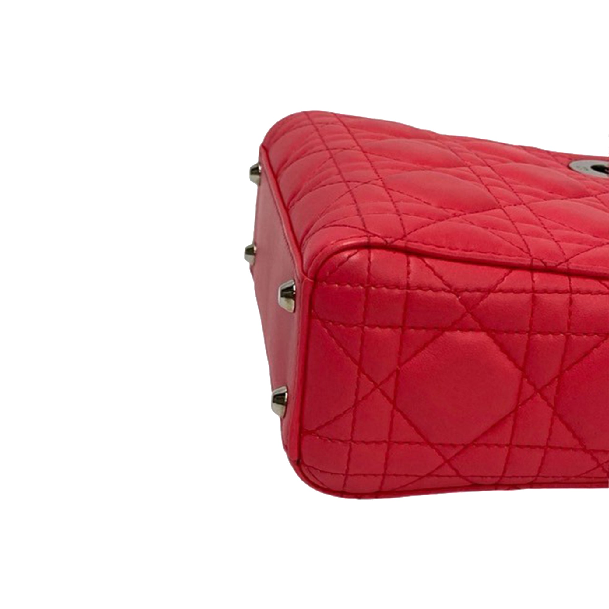 Dior Mini Lambskin Cannage Lady Dior - image 11