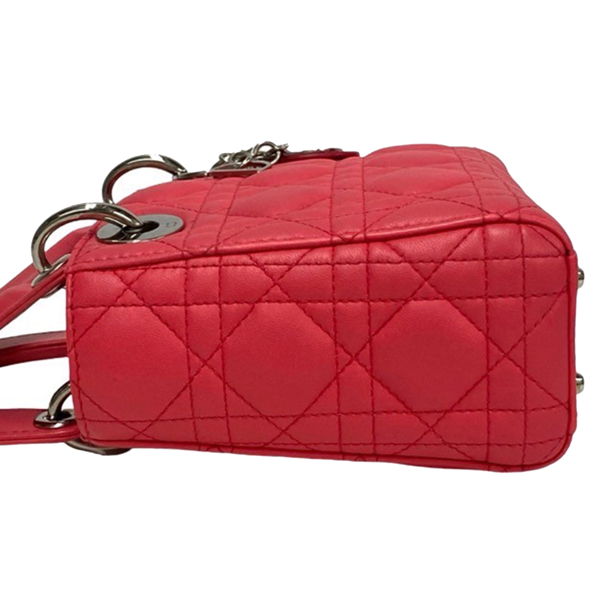 Dior Mini Lambskin Cannage Lady Dior - image 8