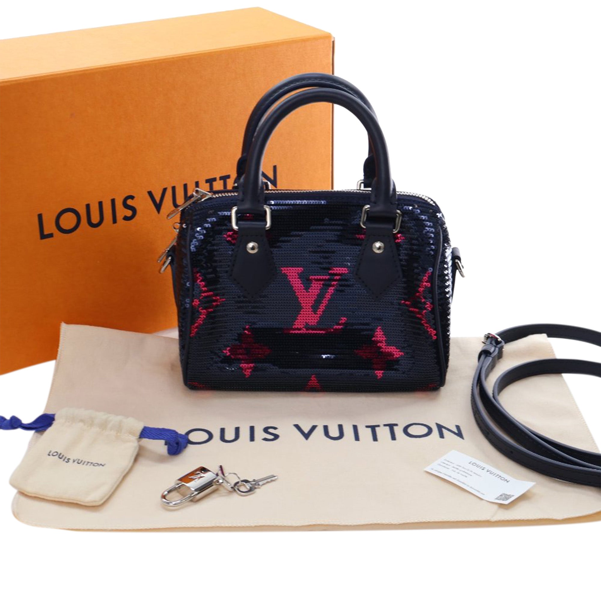 Louis Vuitton LV Night Monogram Giant Sequins Speedy Bandouliere 18 - image 12