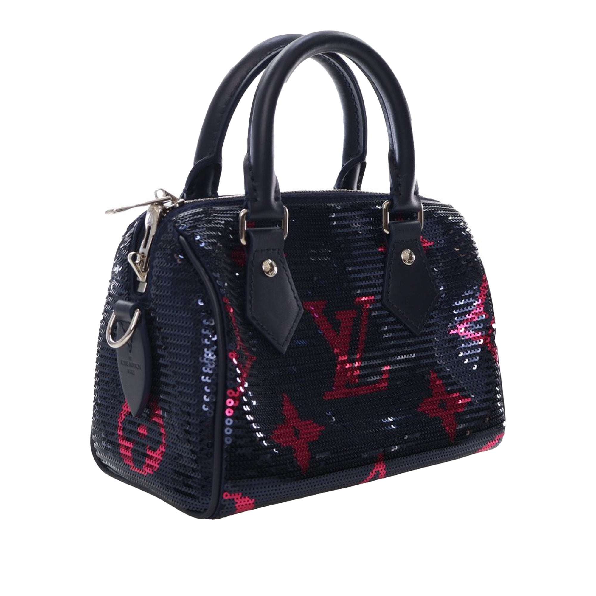 Louis Vuitton LV Night Monogram Giant Sequins Speedy Bandouliere 18 - image 2