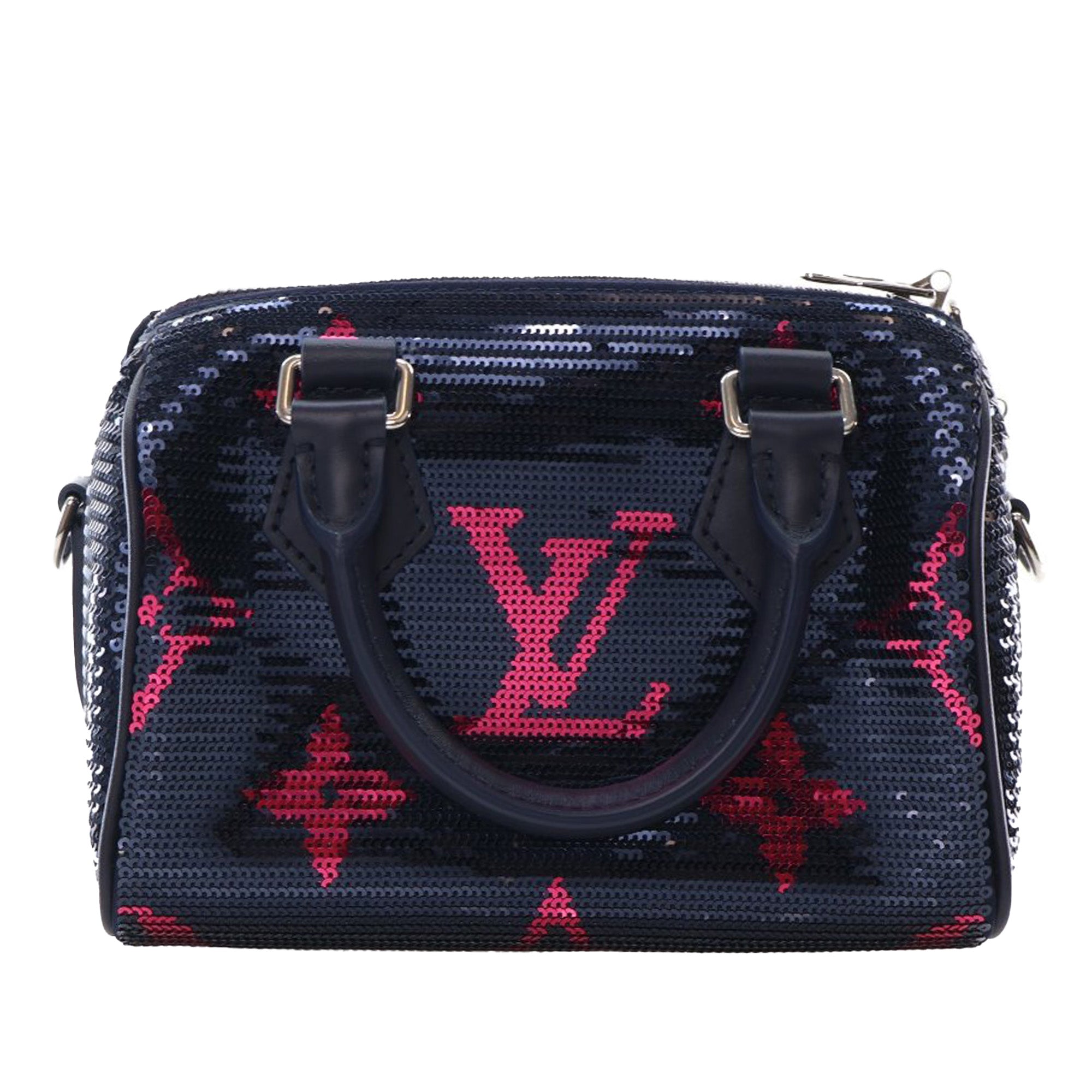 Louis Vuitton LV Night Monogram Giant Sequins Speedy Bandouliere 18 - image 3