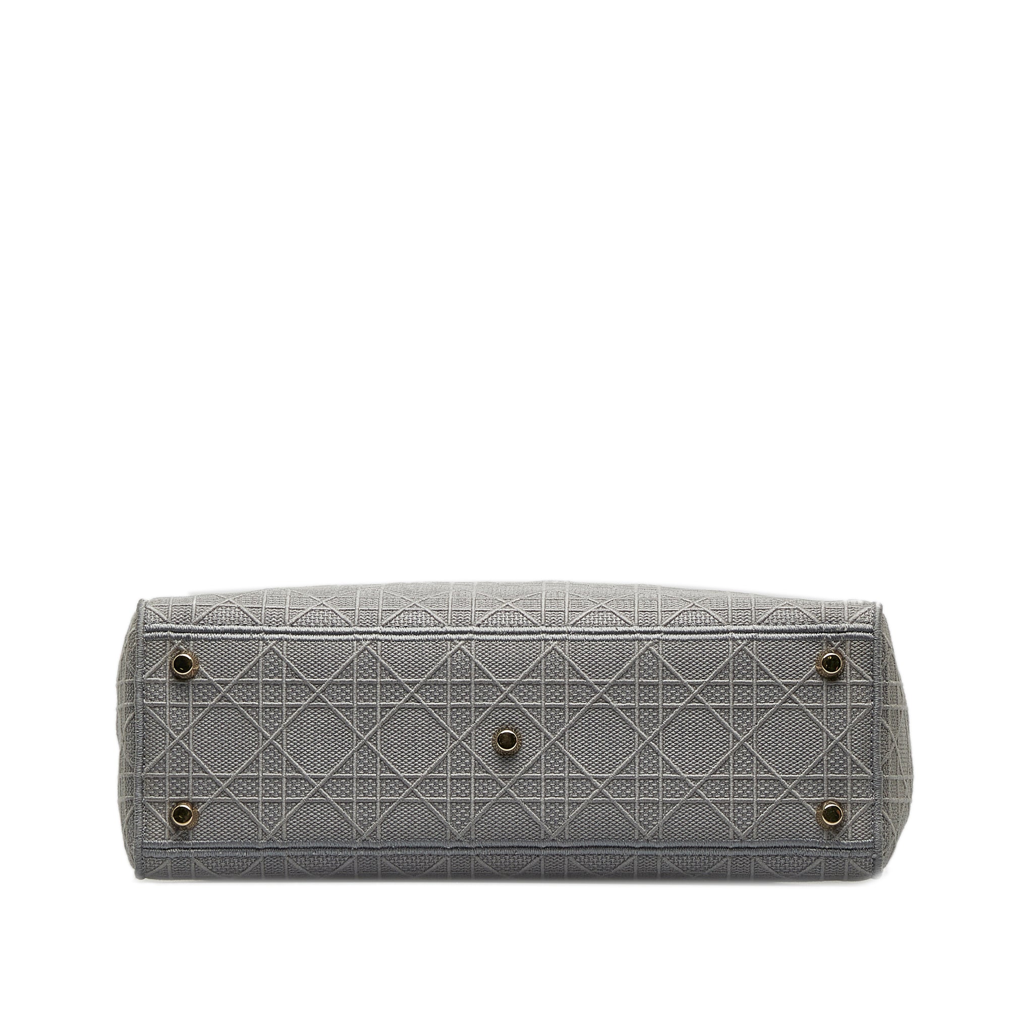 Dior Large Embroidered Canvas Cannage Lady D Lite - image 1