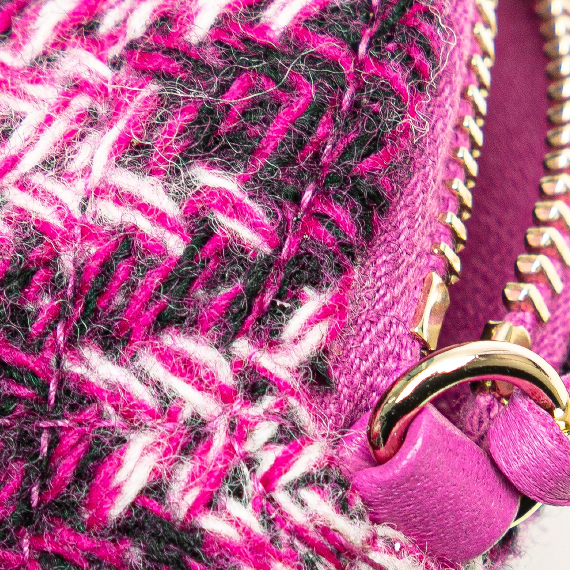 Chanel CC Tweed Houndstooth Clutch On Chain - image 9