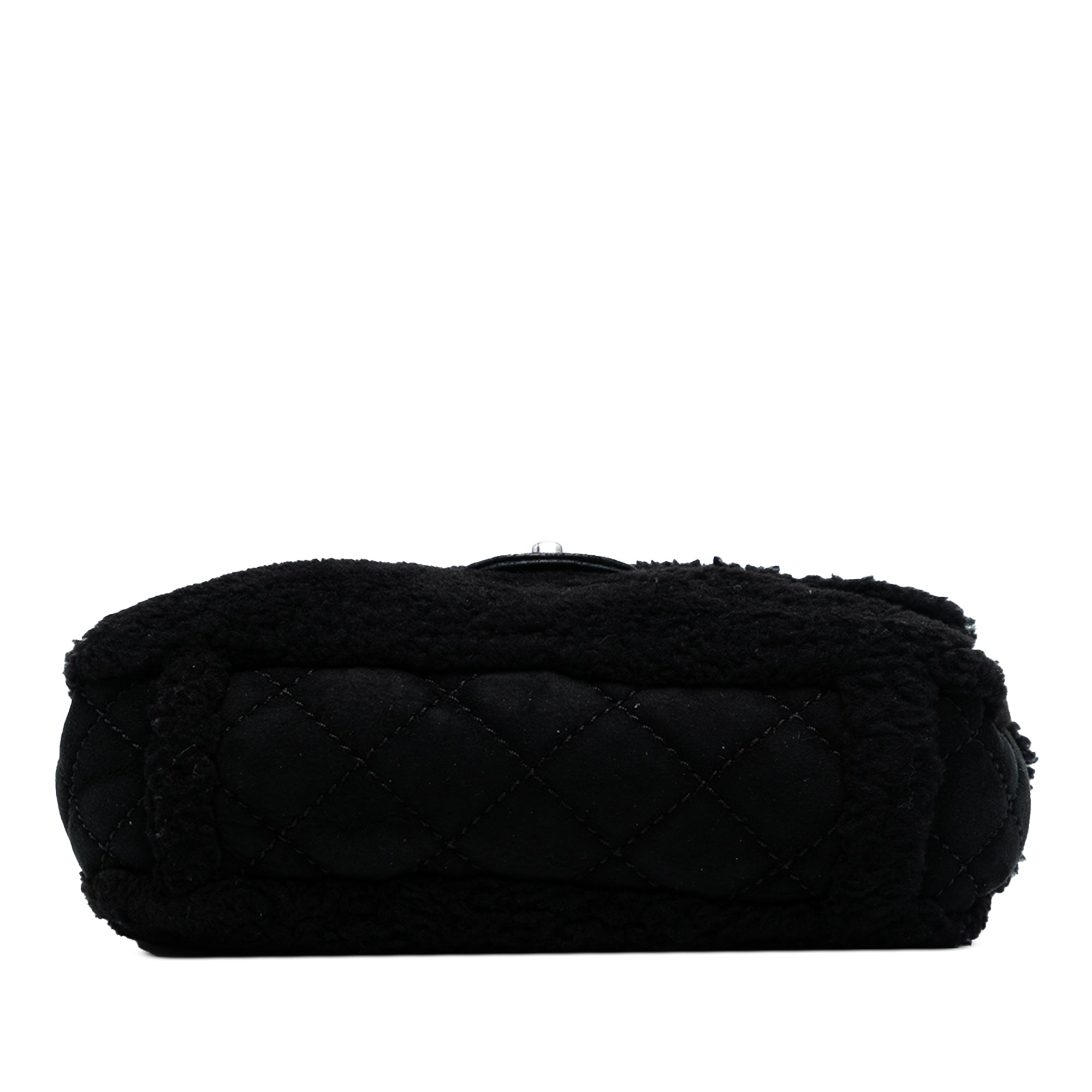 Chanel Medium Shearling Pearl Studded Flap - image 3