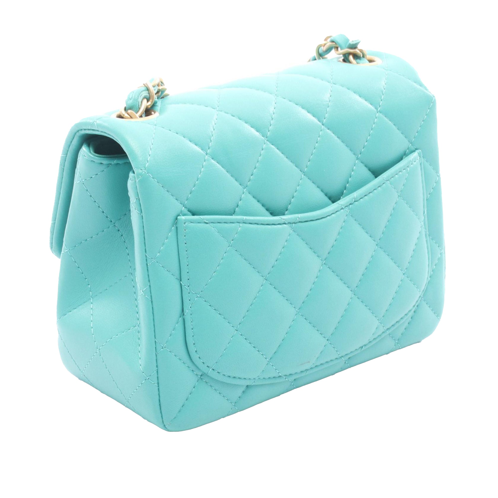 Chanel Mini Square Classic Lambskin Single Flap - image 2
