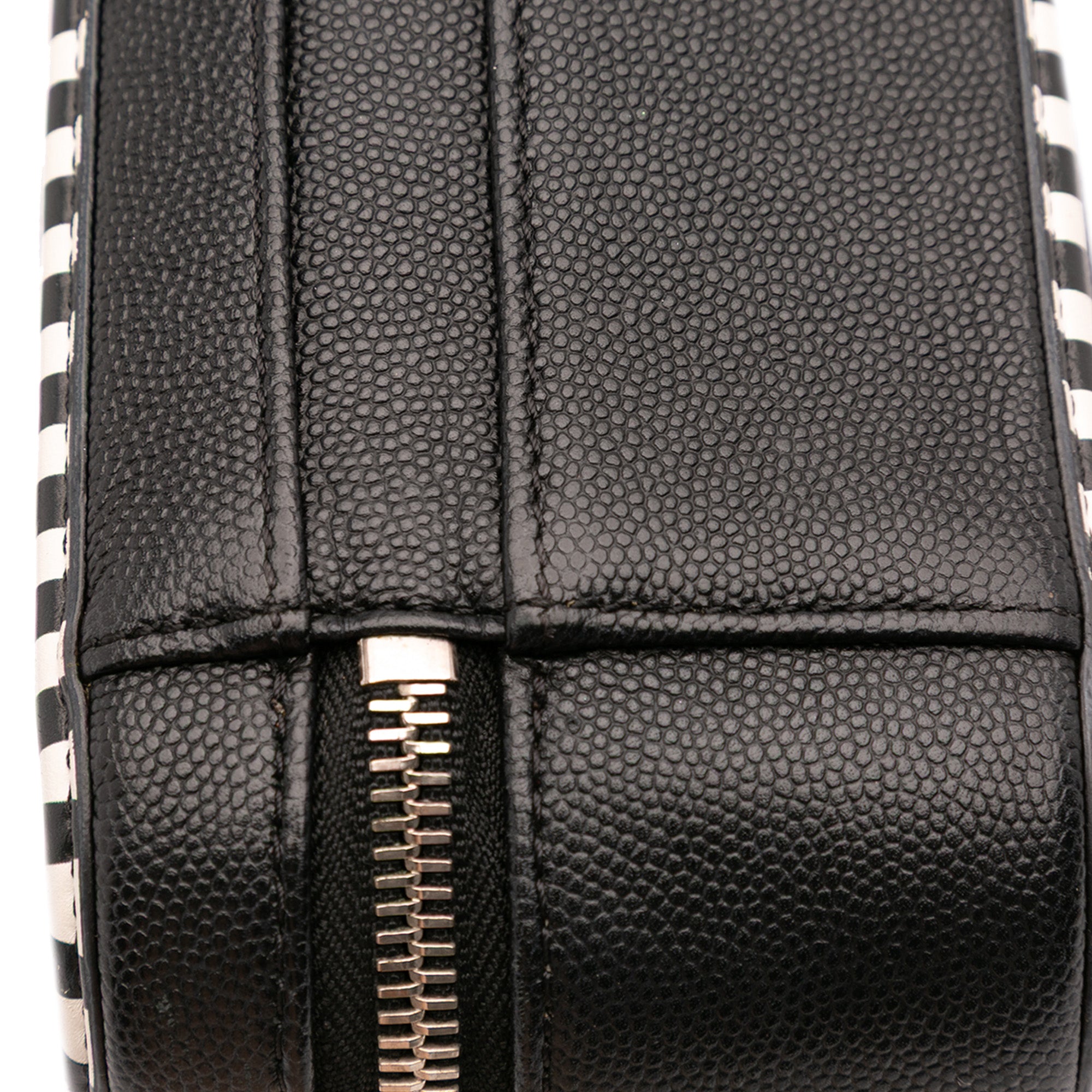 Chanel Small Caviar Striped CC Filigree Vanity Case - image 10
