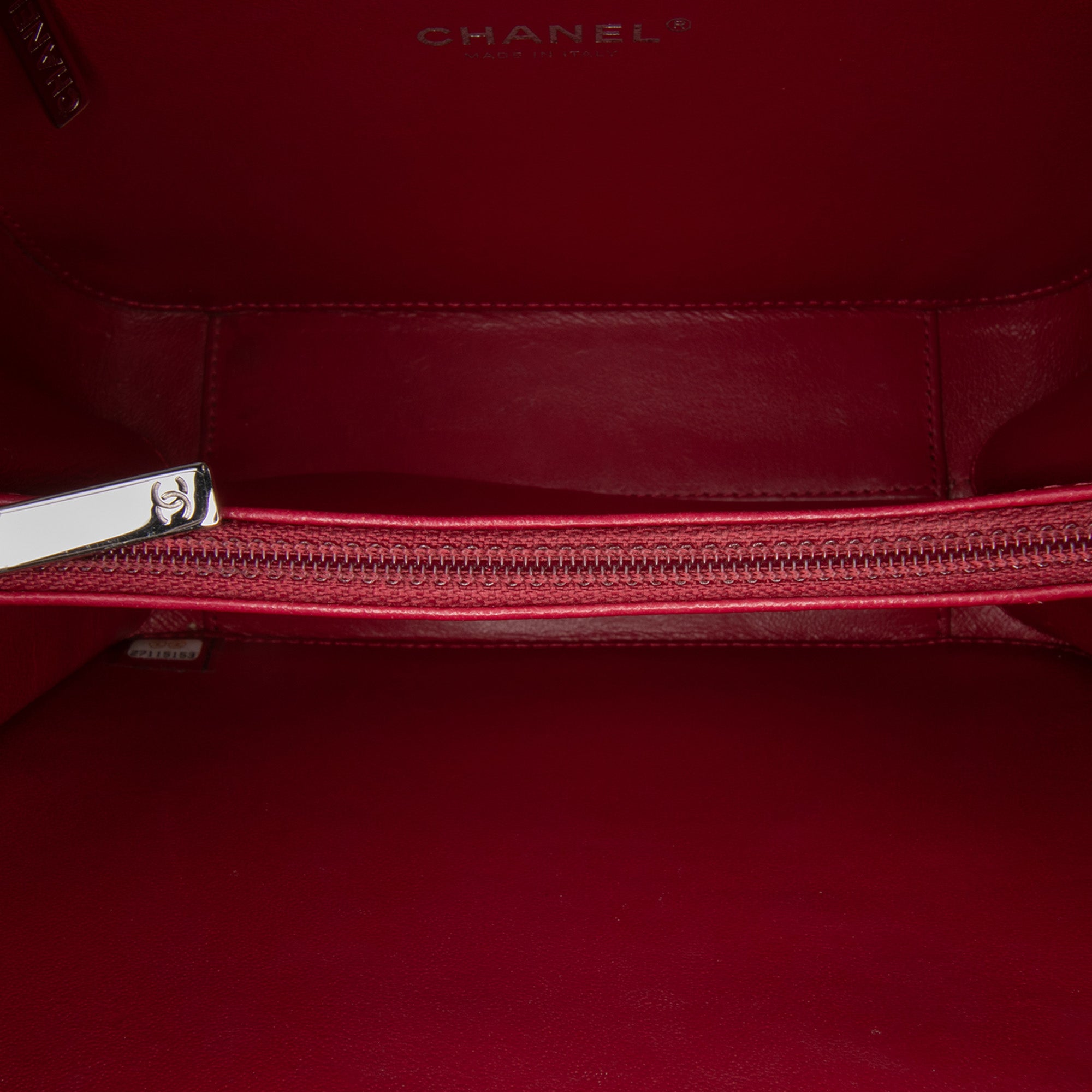 Chanel Small Caviar Striped CC Filigree Vanity Case - image 4