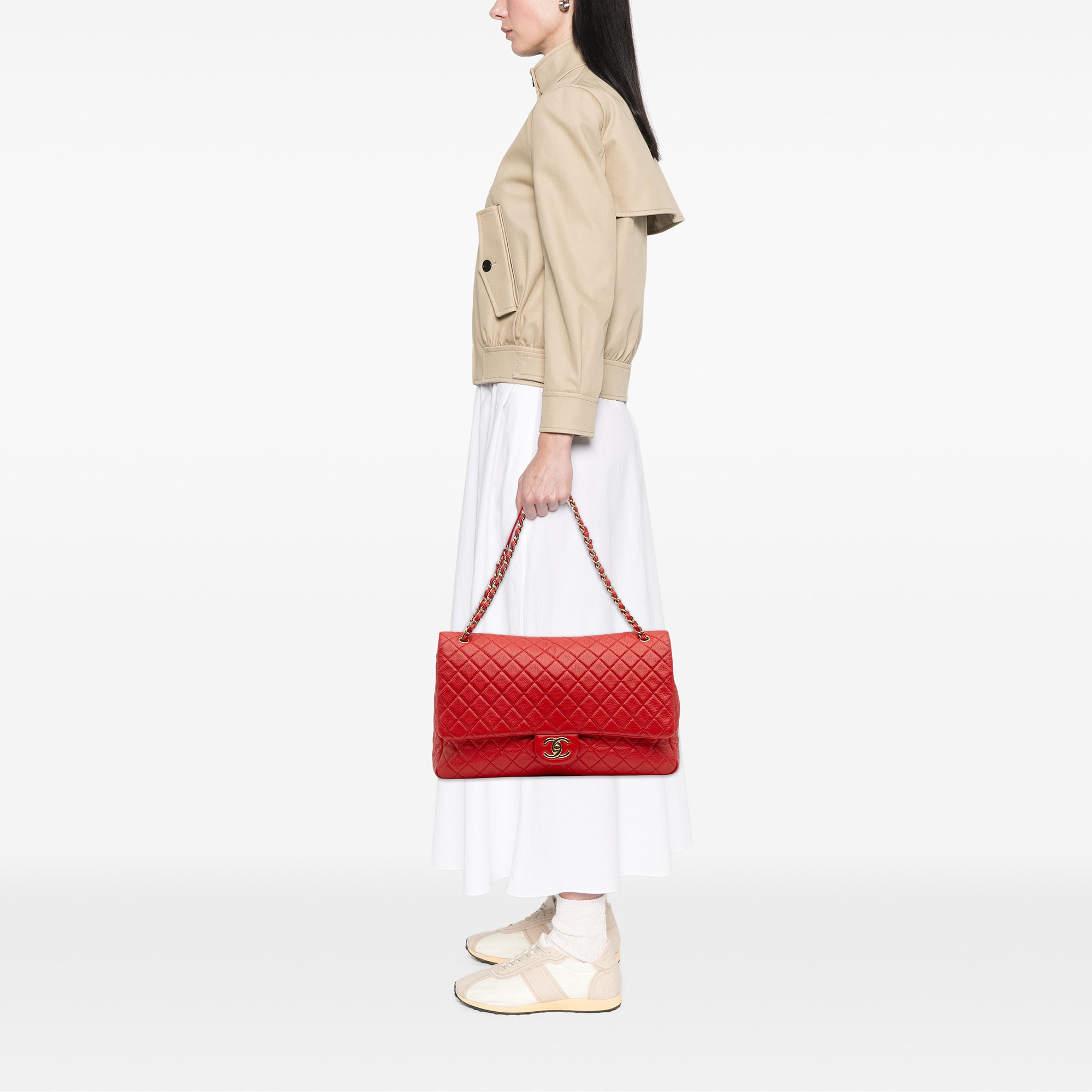 Chanel XXL Quilted Calfskin Travel Flap - image 12